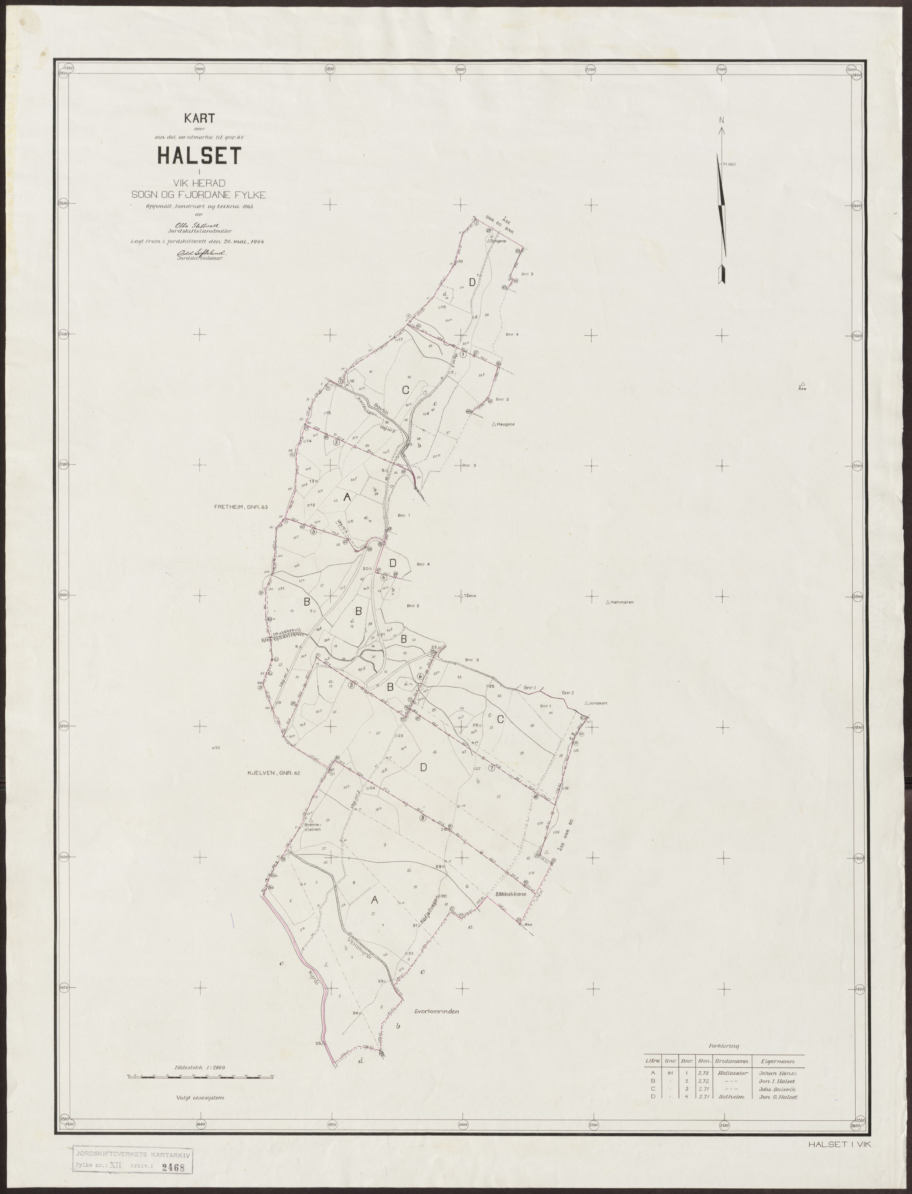 Jordskifteverkets kartarkiv, RA/S-3929/T, 1859-1988, p. 3023