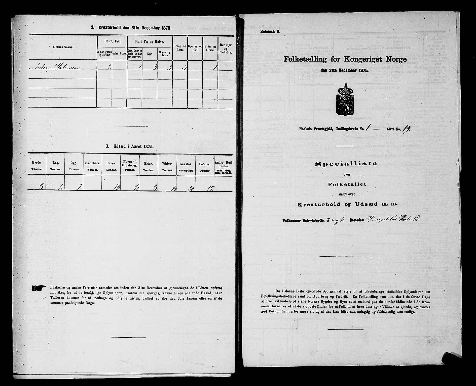 RA, 1875 census for 0138P Hobøl, 1875, p. 202