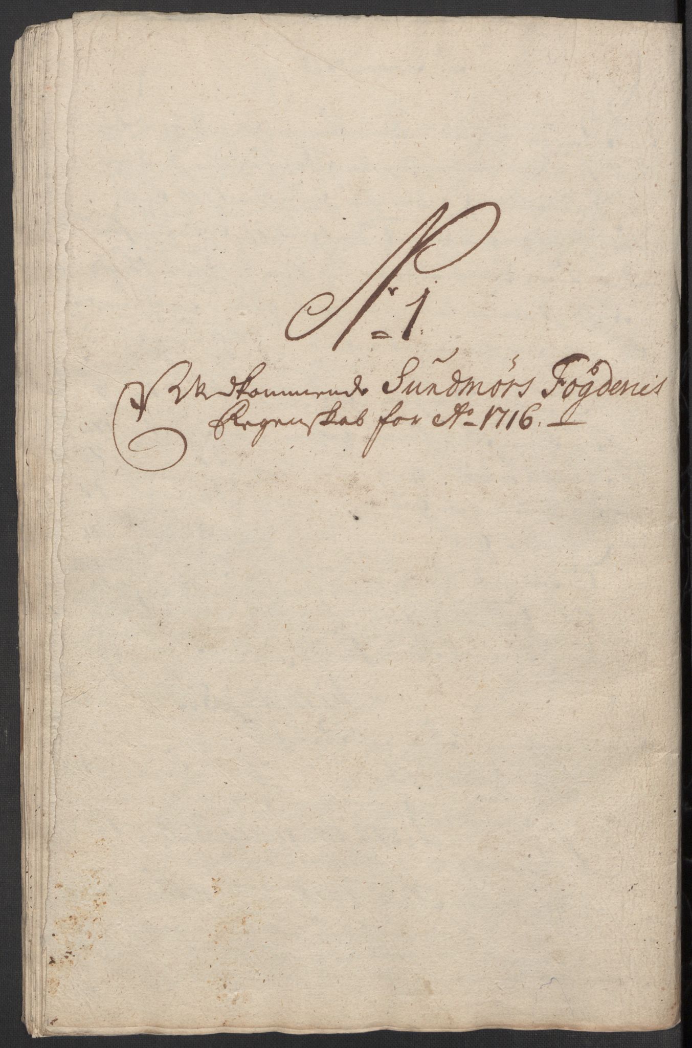 Rentekammeret inntil 1814, Reviderte regnskaper, Fogderegnskap, AV/RA-EA-4092/R54/L3568: Fogderegnskap Sunnmøre, 1716, p. 54