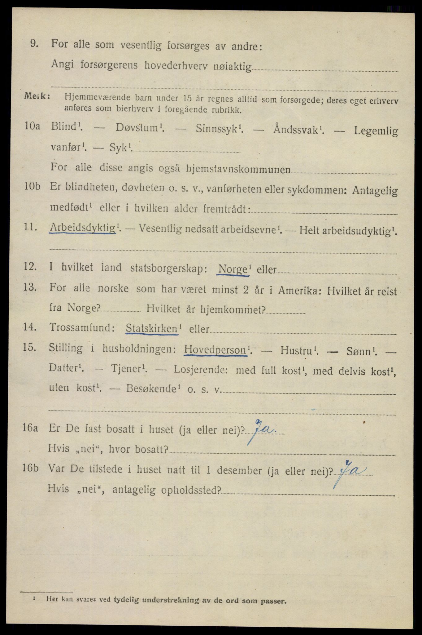 SAO, 1920 census for Spydeberg, 1920, p. 6140