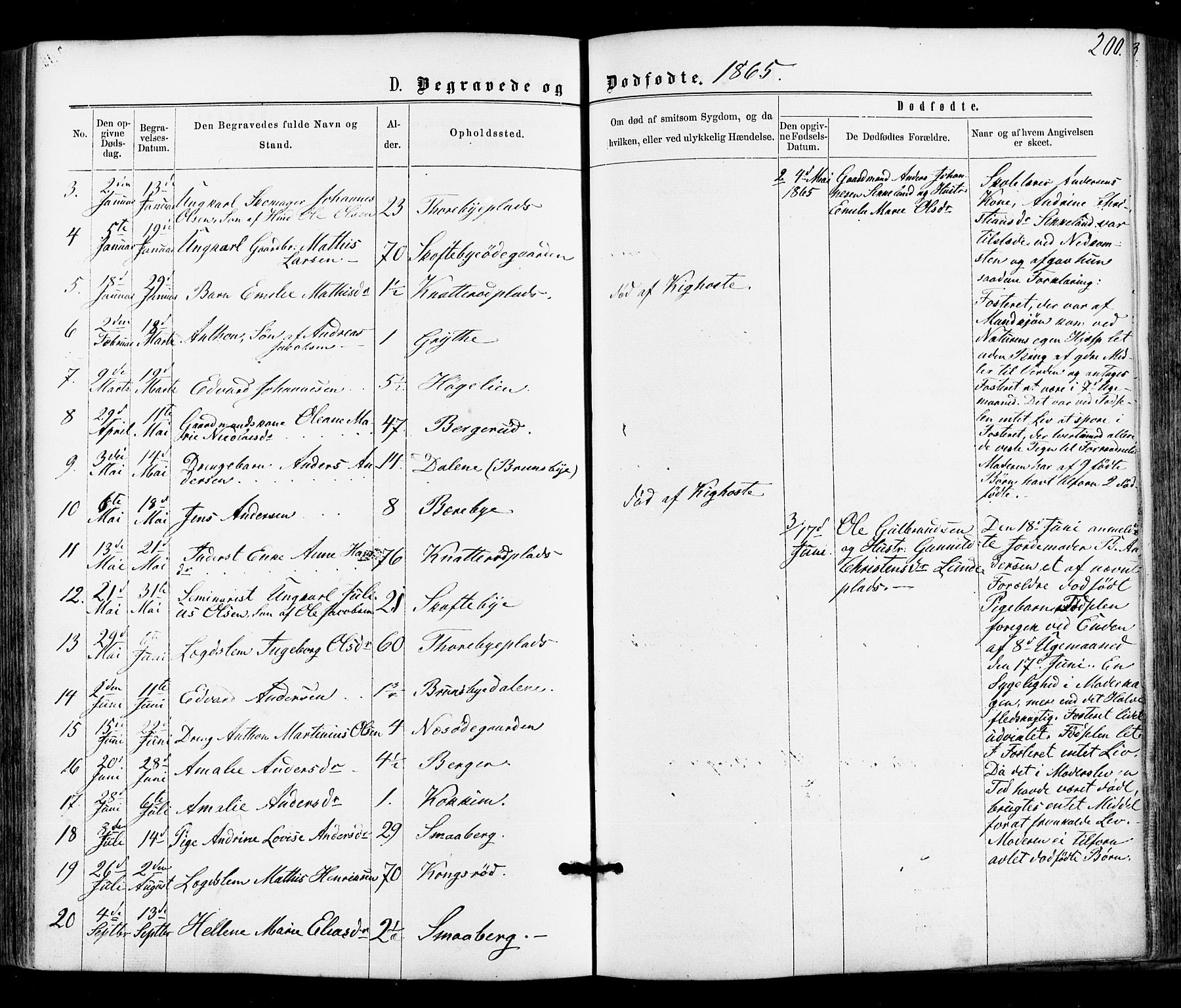 Varteig prestekontor Kirkebøker, SAO/A-10447a/F/Fa/L0001: Parish register (official) no. 1, 1861-1877, p. 200