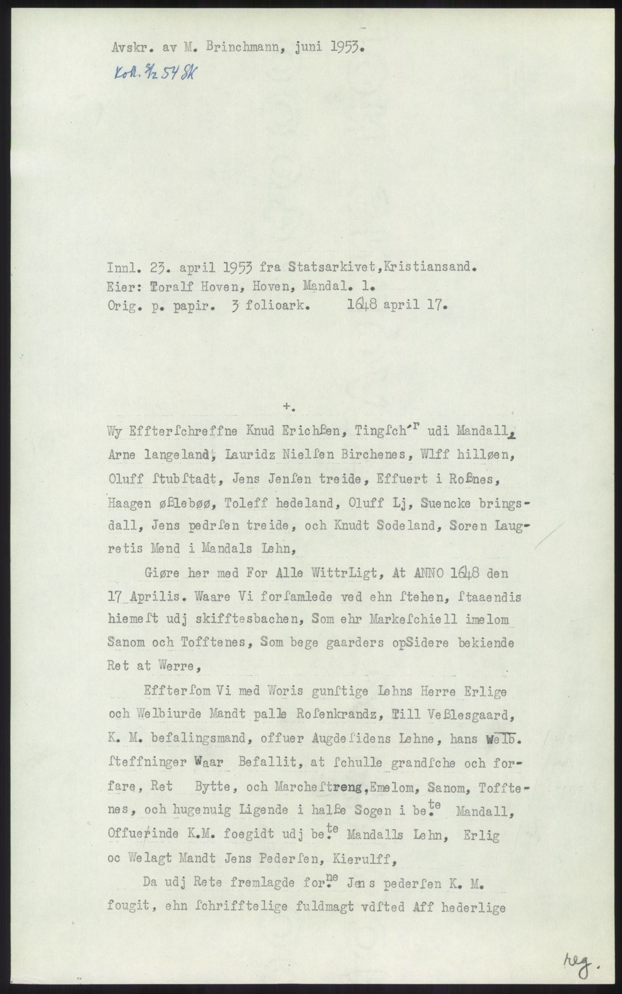 Samlinger til kildeutgivelse, Diplomavskriftsamlingen, AV/RA-EA-4053/H/Ha, p. 1679