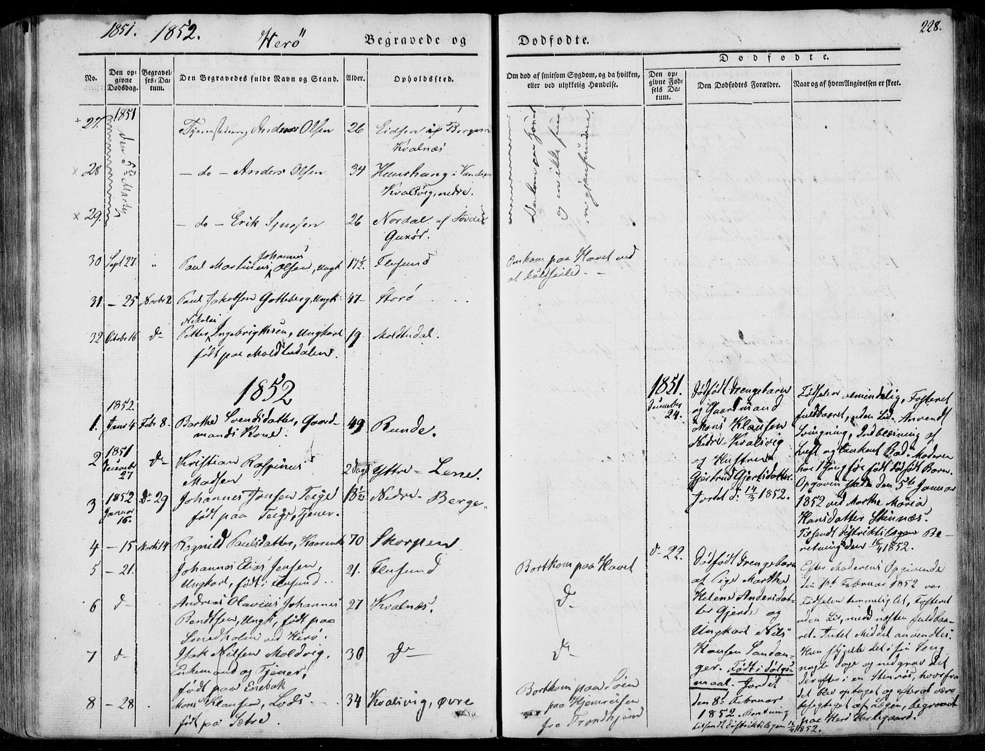 Ministerialprotokoller, klokkerbøker og fødselsregistre - Møre og Romsdal, AV/SAT-A-1454/507/L0070: Parish register (official) no. 507A05, 1842-1873, p. 228