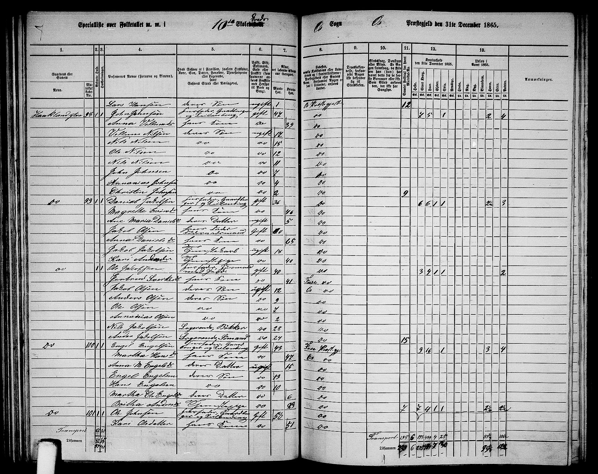 RA, 1865 census for Os, 1865, p. 53