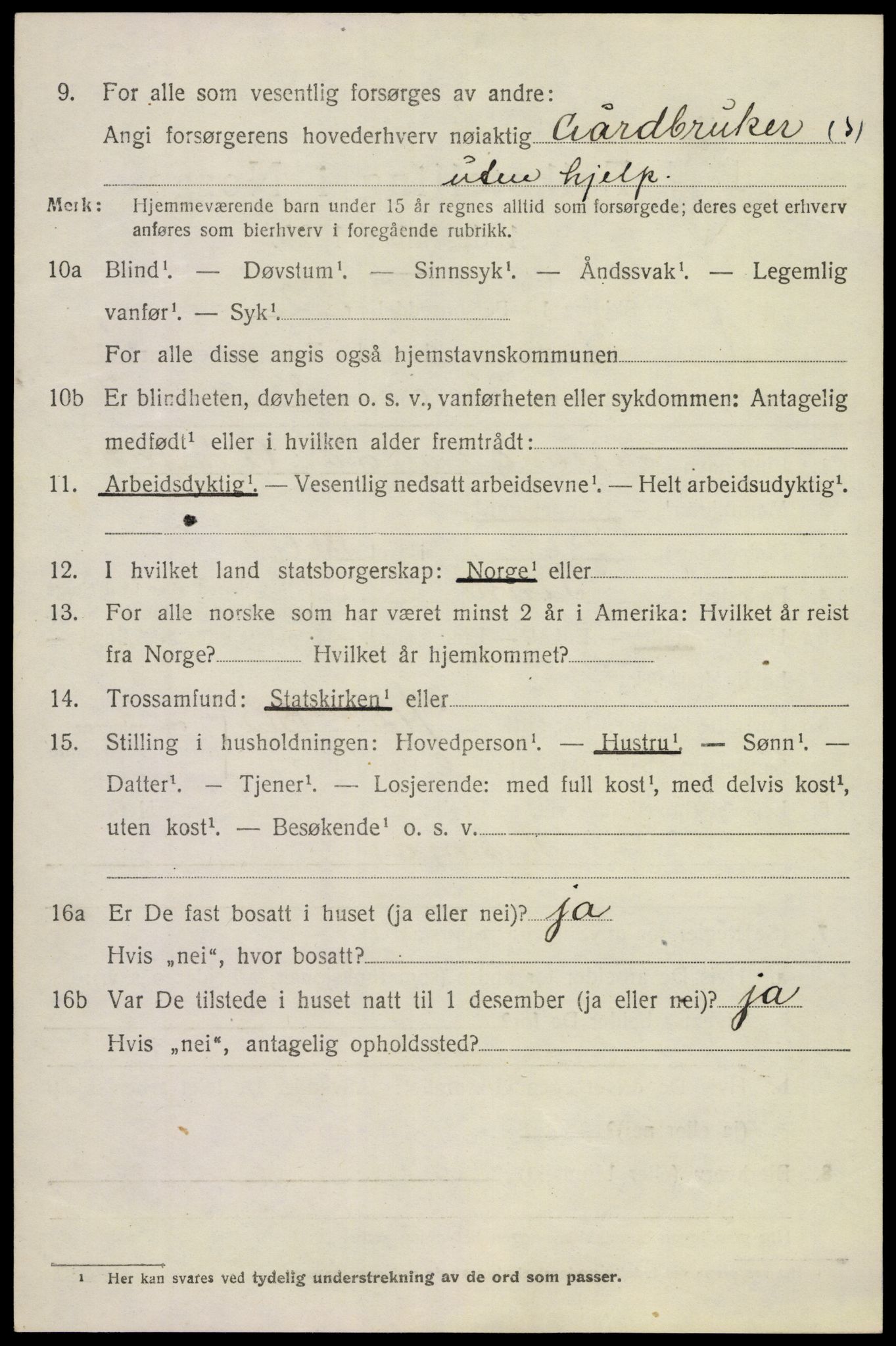 SAKO, 1920 census for Tinn, 1920, p. 5075