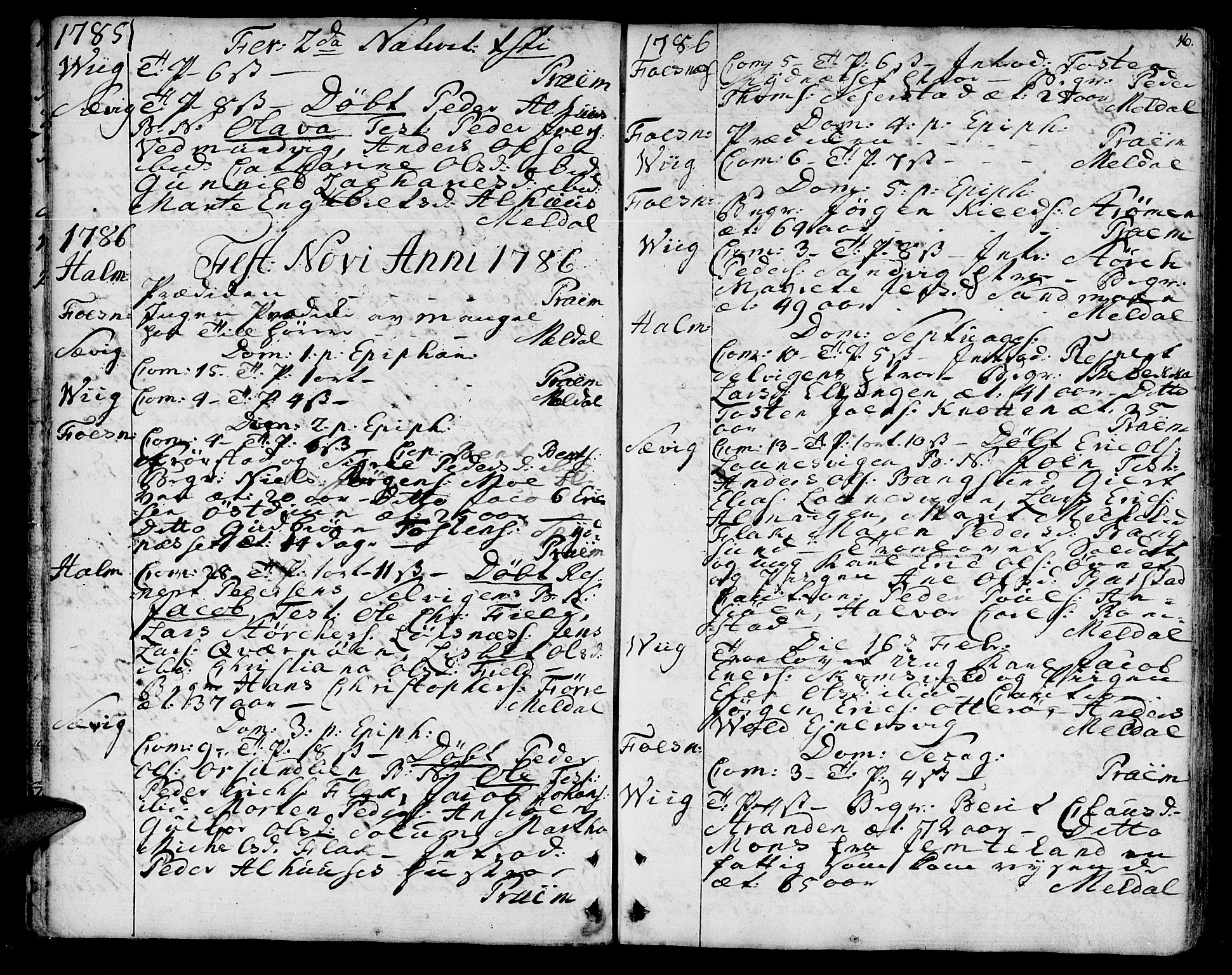 Ministerialprotokoller, klokkerbøker og fødselsregistre - Nord-Trøndelag, SAT/A-1458/773/L0608: Parish register (official) no. 773A02, 1784-1816, p. 16
