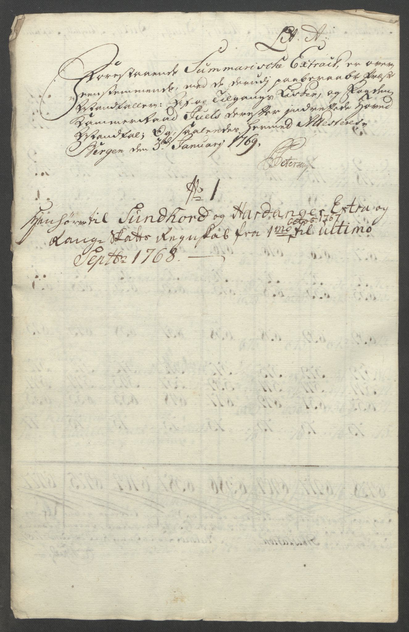 Rentekammeret inntil 1814, Reviderte regnskaper, Fogderegnskap, RA/EA-4092/R48/L3136: Ekstraskatten Sunnhordland og Hardanger, 1762-1772, p. 161