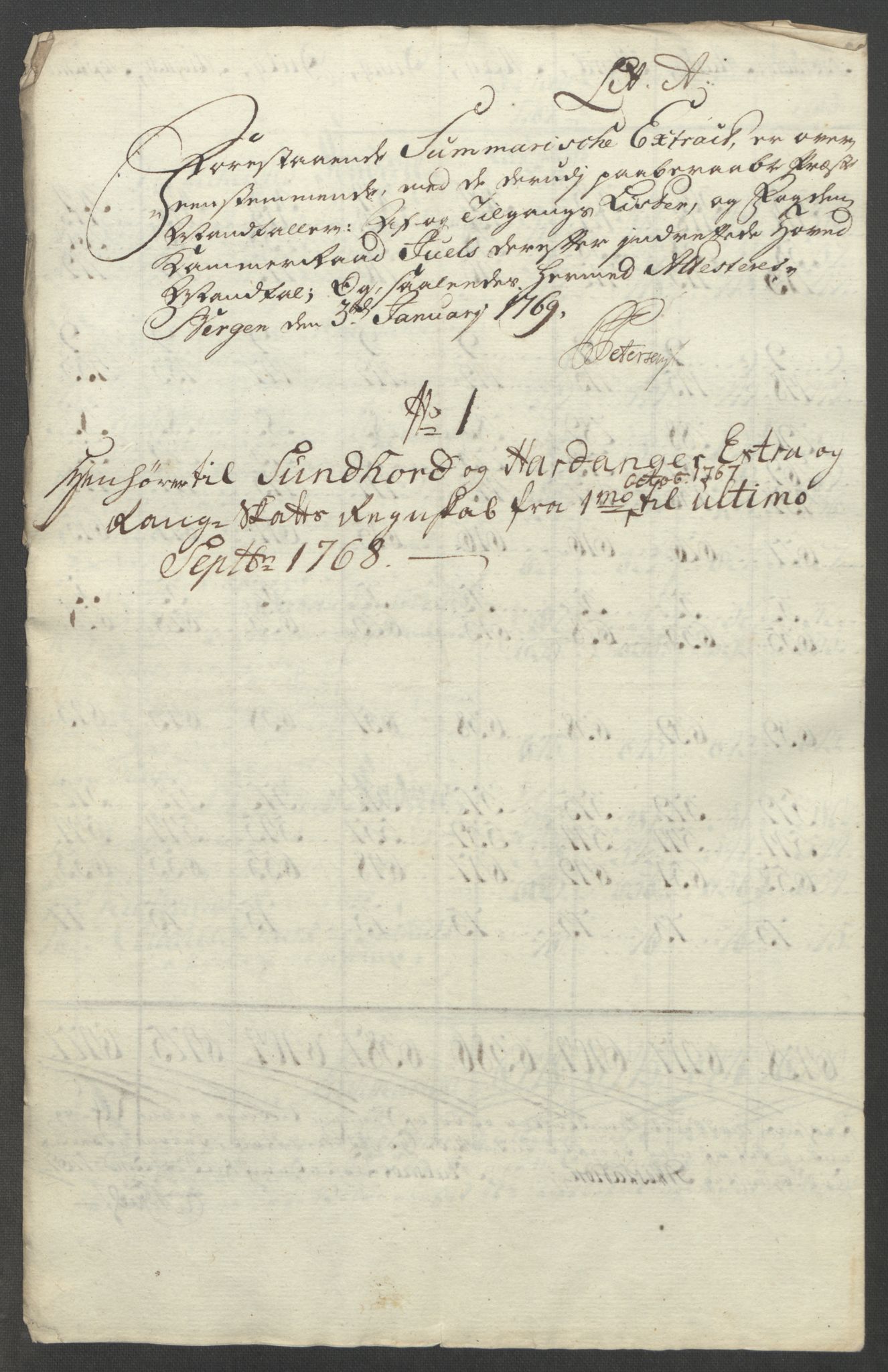 Rentekammeret inntil 1814, Reviderte regnskaper, Fogderegnskap, AV/RA-EA-4092/R48/L3136: Ekstraskatten Sunnhordland og Hardanger, 1762-1772, p. 161