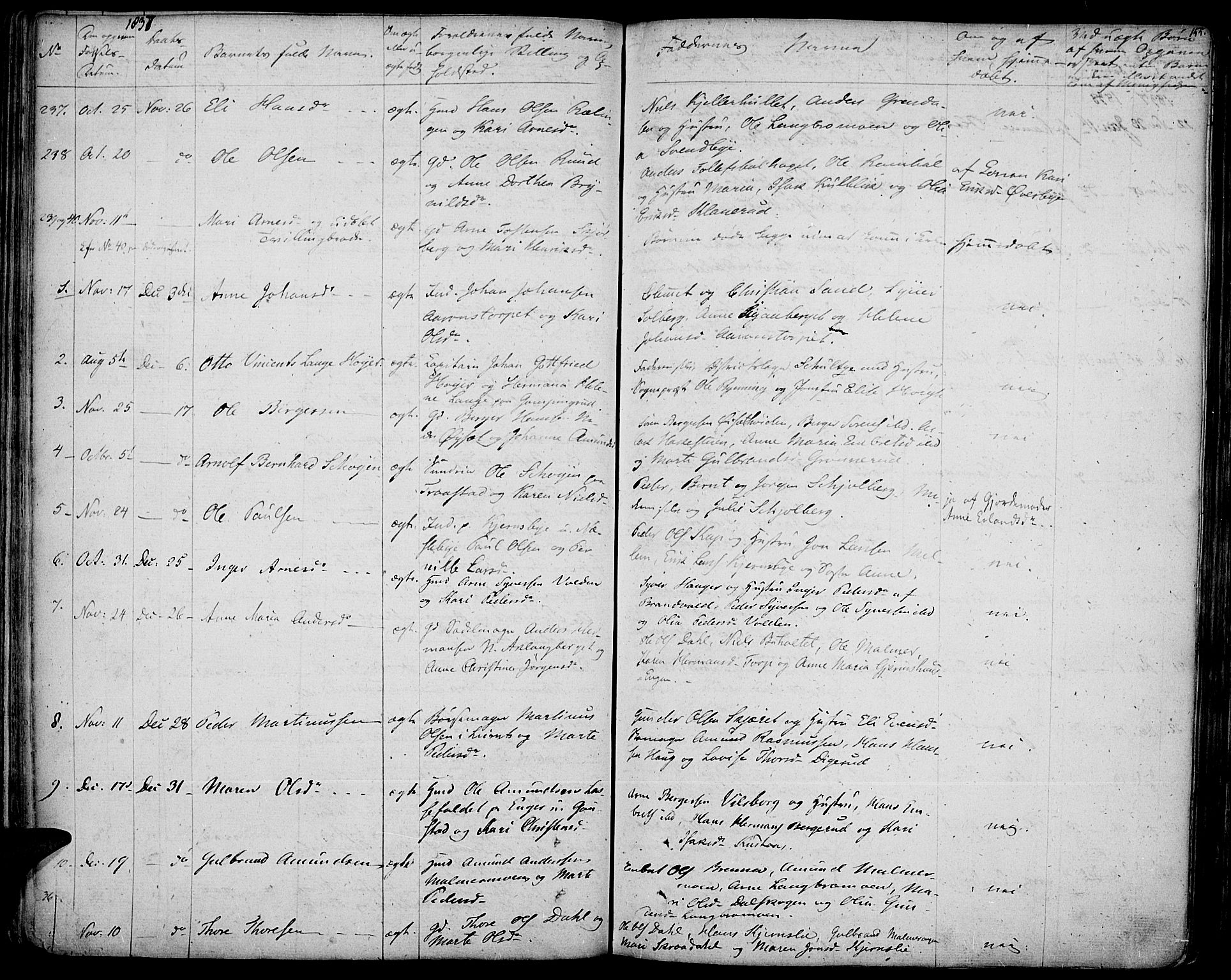 Vinger prestekontor, AV/SAH-PREST-024/H/Ha/Haa/L0007: Parish register (official) no. 7, 1826-1839, p. 155