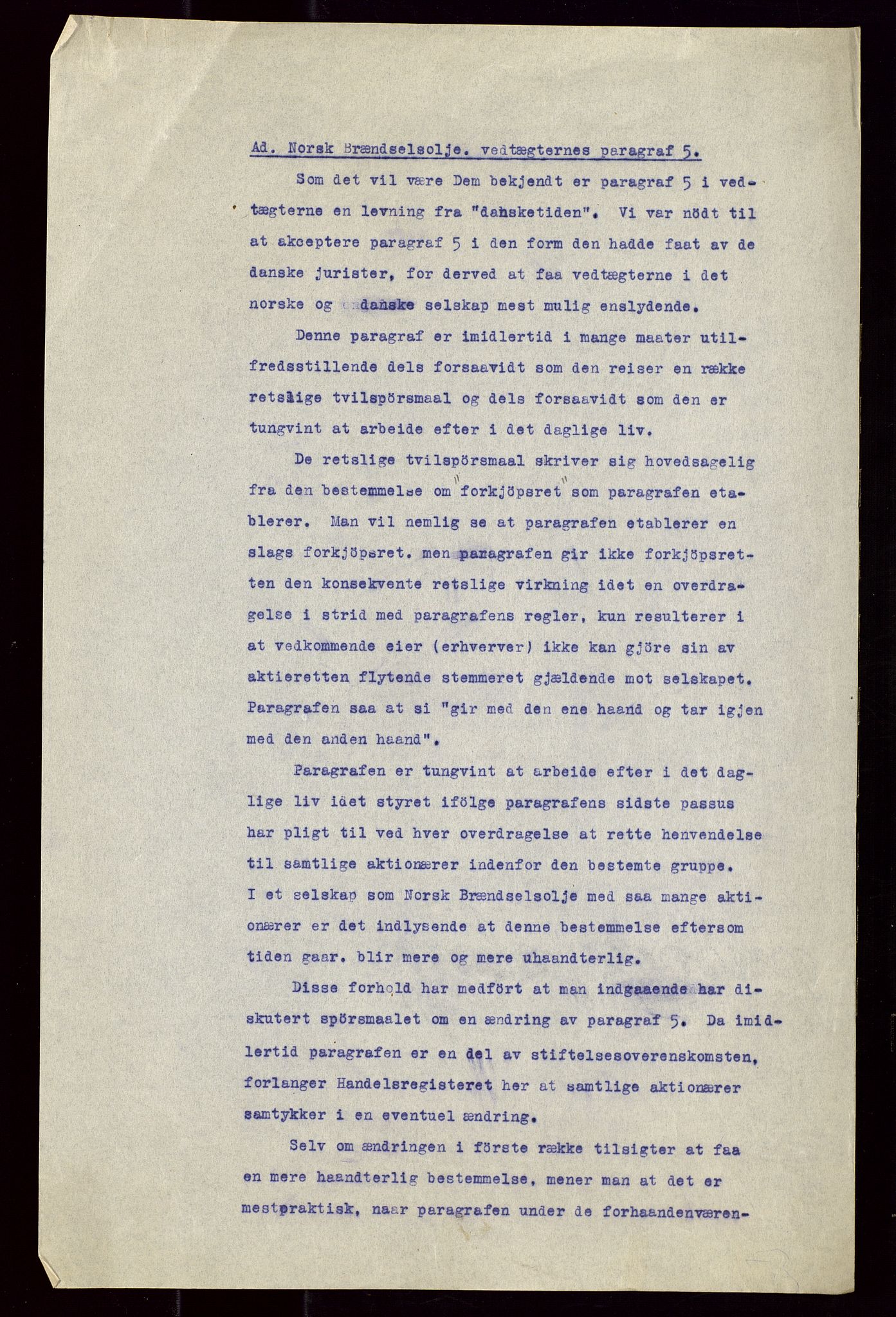 PA 1544 - Norsk Brændselolje A/S, AV/SAST-A-101965/1/A/Aa/L0001/0002: Generalforsamlinger. Beretning og regnskap.  / Generalforsamling 1926. Beretning regnskap etc. for 1925. Generalforsamling 1927. Generalforsamling 1928. , 1926-1928, p. 20