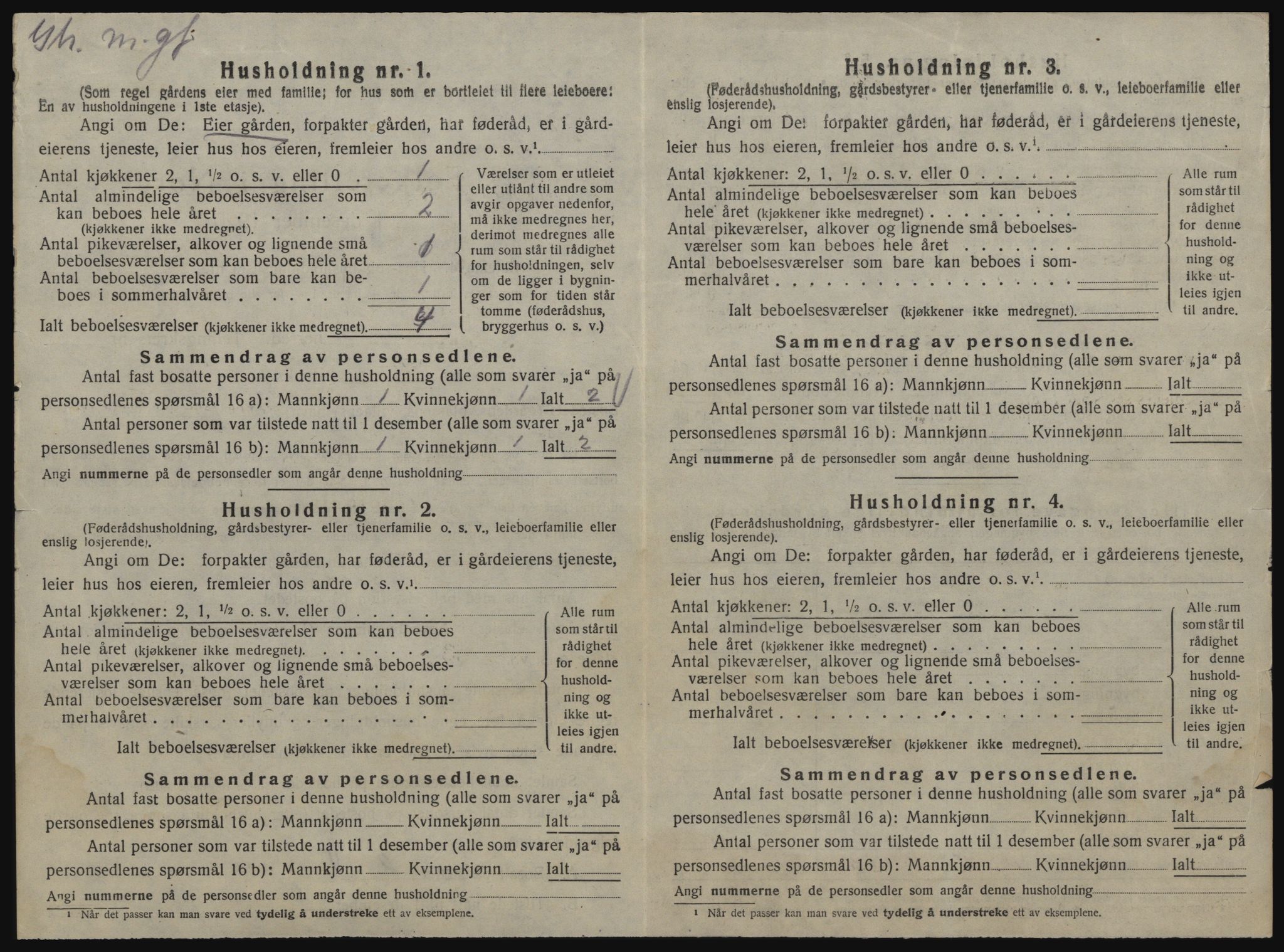 SAT, 1920 census for Ålen, 1920, p. 839