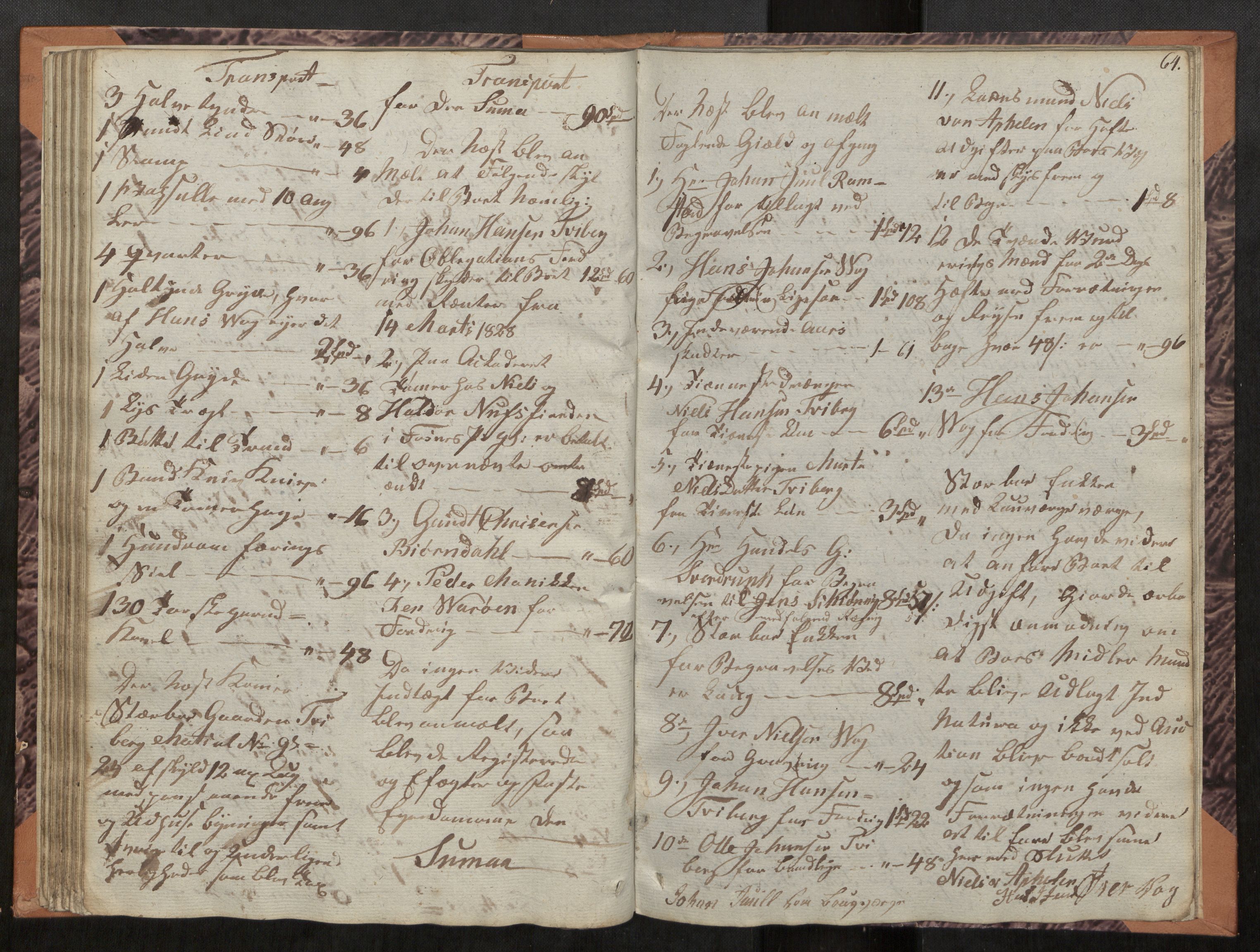 Namdal sorenskriveri, AV/SAT-A-4133/1/3/3Ca/L0002: Skifteregistreringsprotokoll, 1829-1838, p. 64