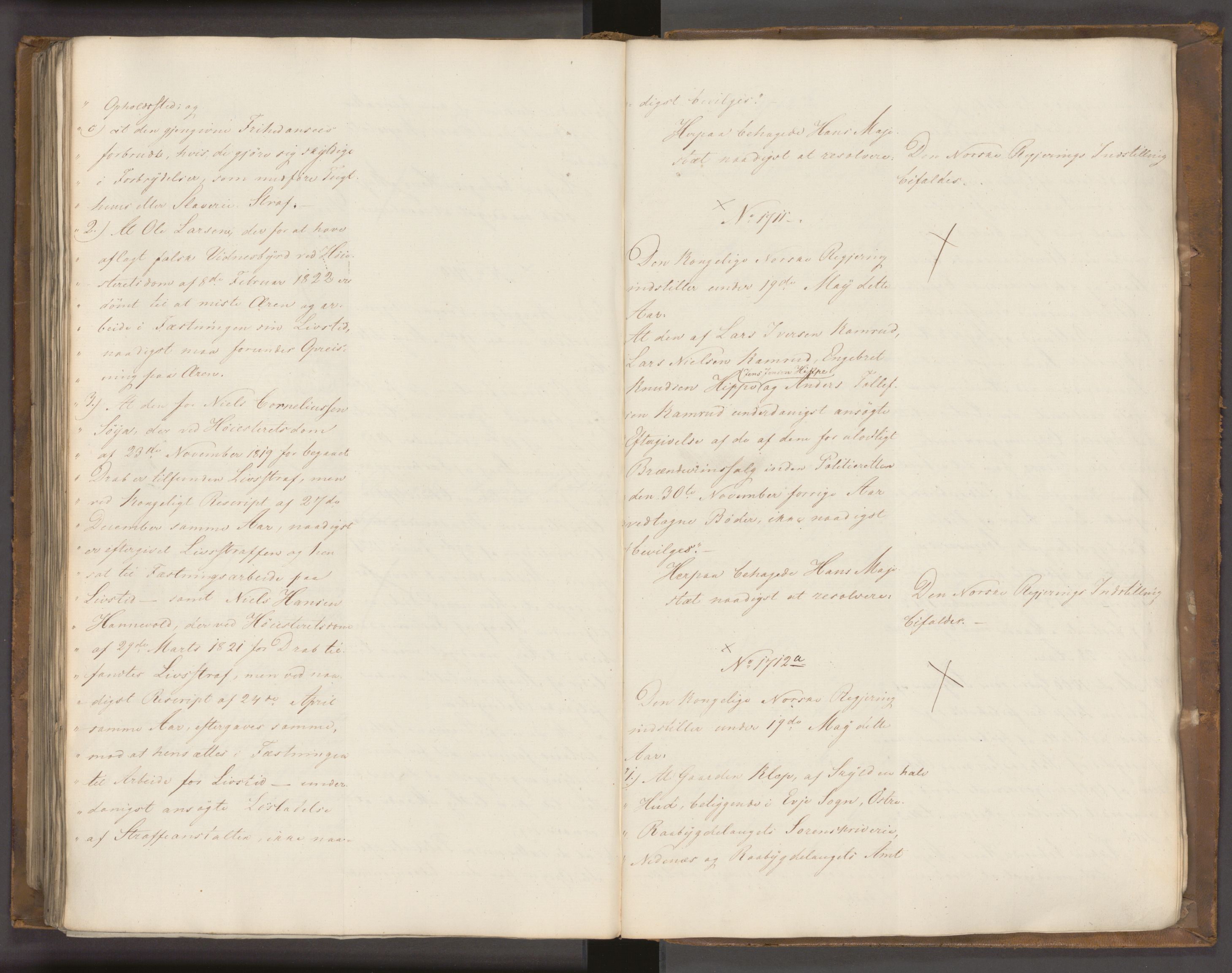 Statsrådssekretariatet, AV/RA-S-1001/A/Ab/L0022: Kgl. res. nr. 1210-1721, 1. halvår, 1826