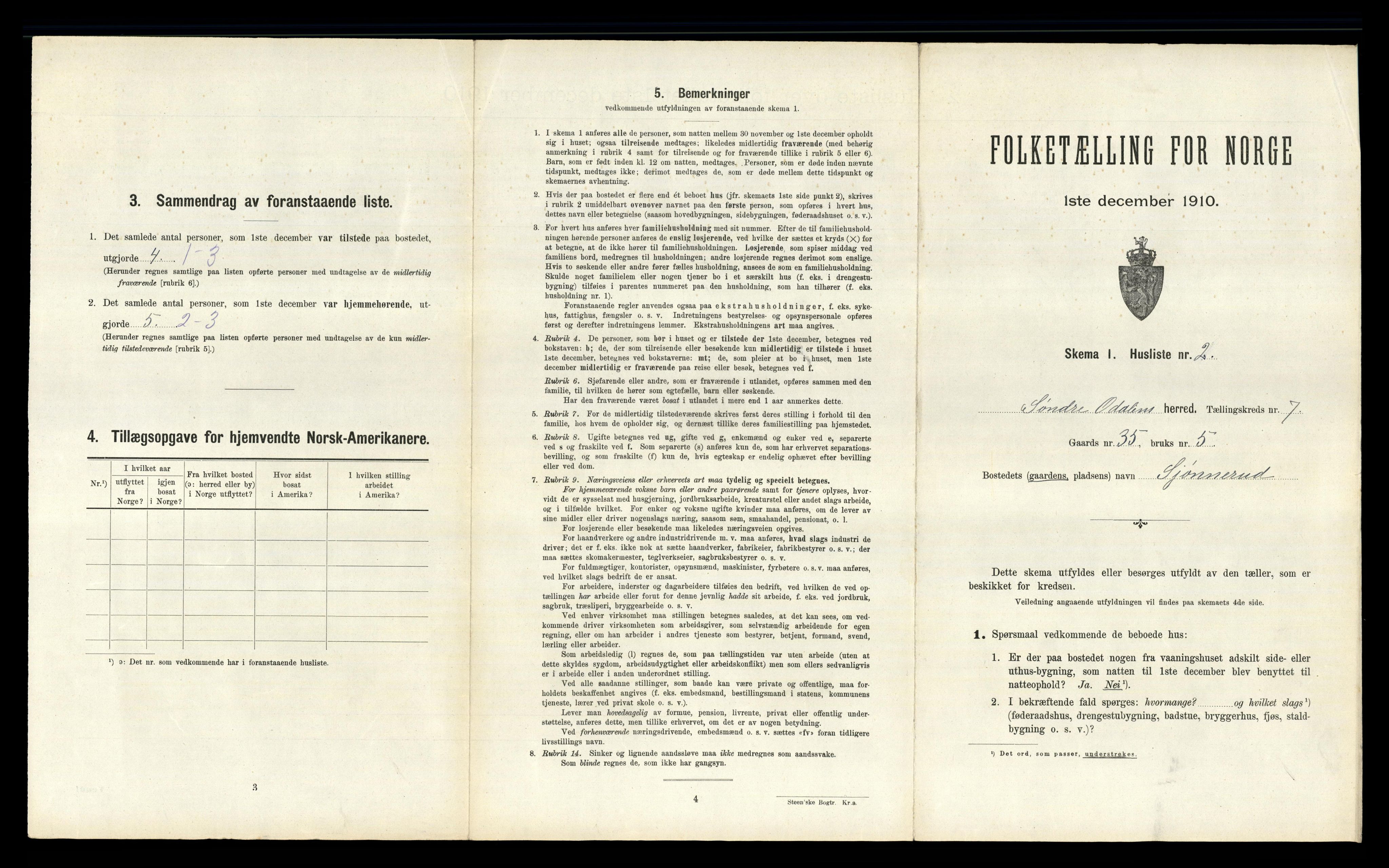 RA, 1910 census for Sør-Odal, 1910, p. 1162