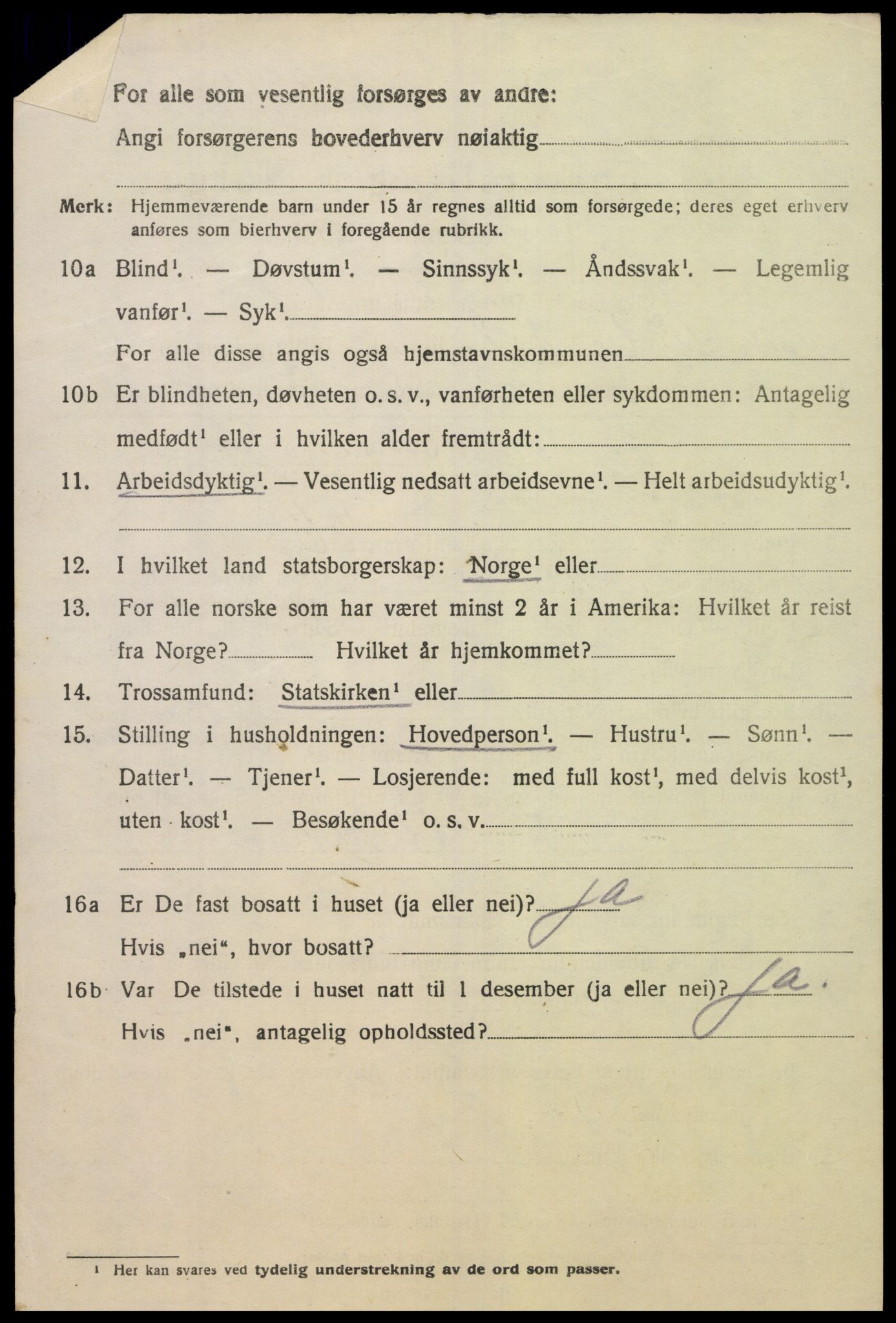 SAK, 1920 census for Sør-Audnedal, 1920, p. 3830