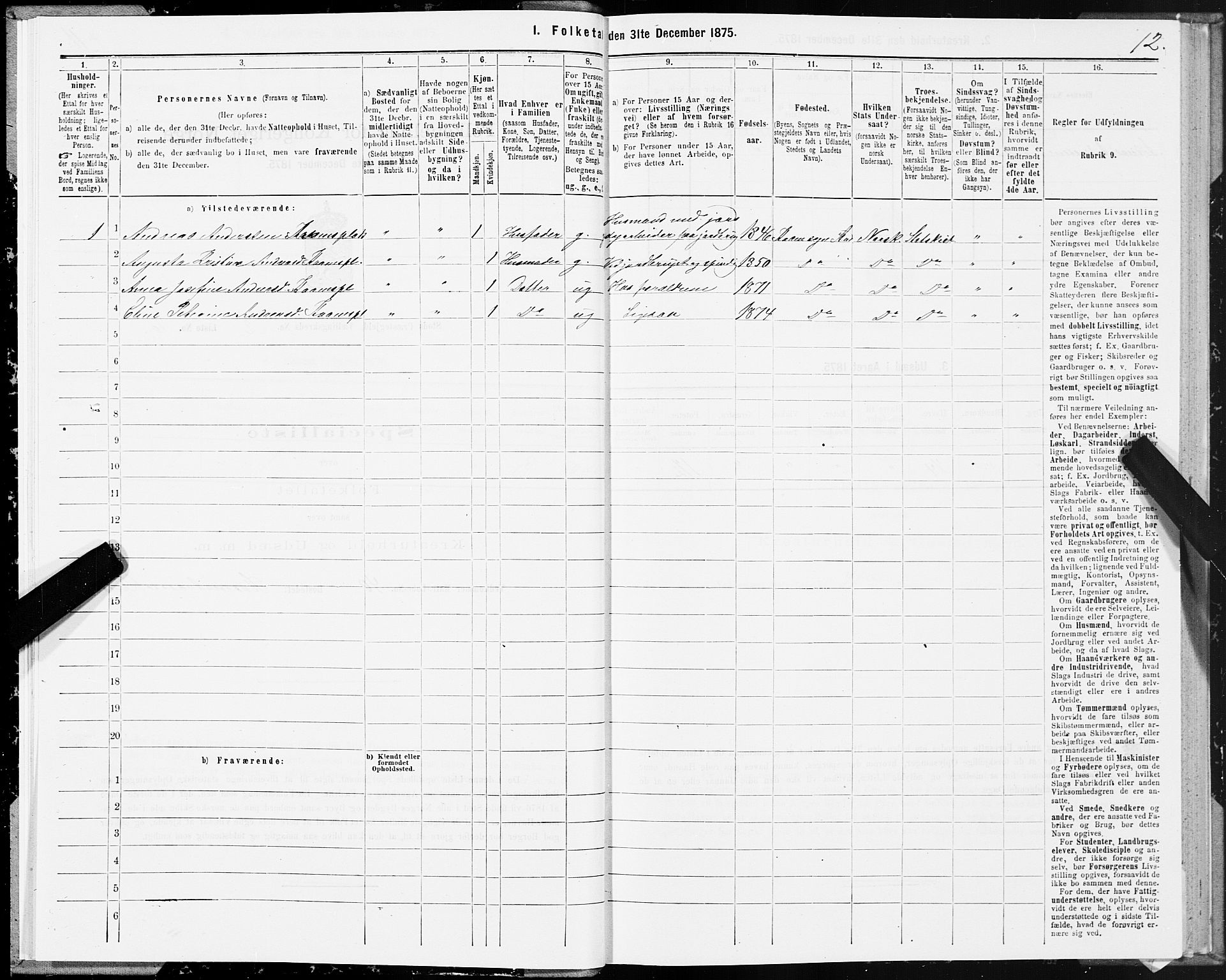 SAT, 1875 census for 1734P Stod, 1875, p. 2012
