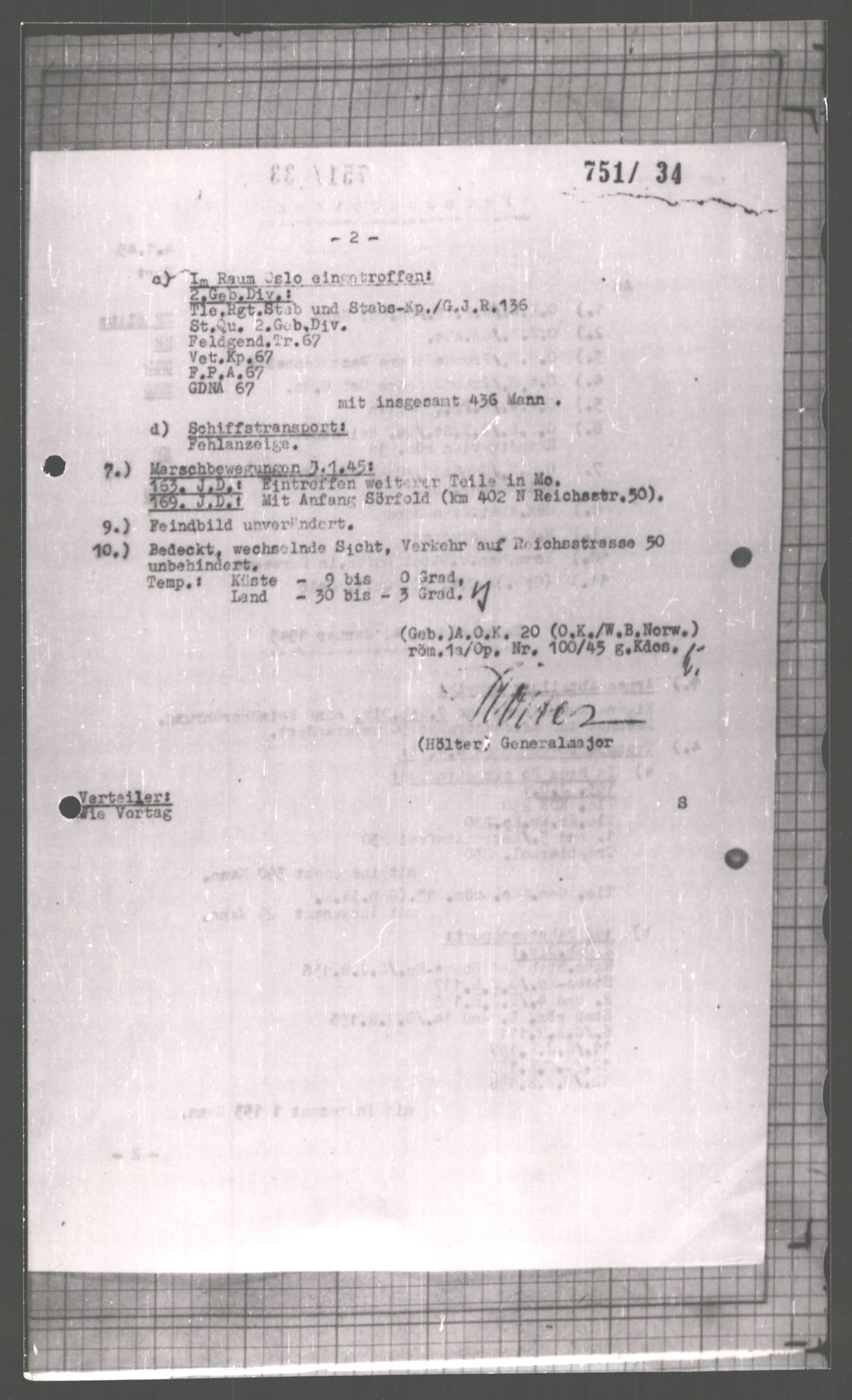 Forsvarets Overkommando. 2 kontor. Arkiv 11.4. Spredte tyske arkivsaker, AV/RA-RAFA-7031/D/Dar/Dara/L0001: Krigsdagbøker for 20. Gebirgs-Armee-Oberkommando (AOK 20), 1944-1945, p. 401