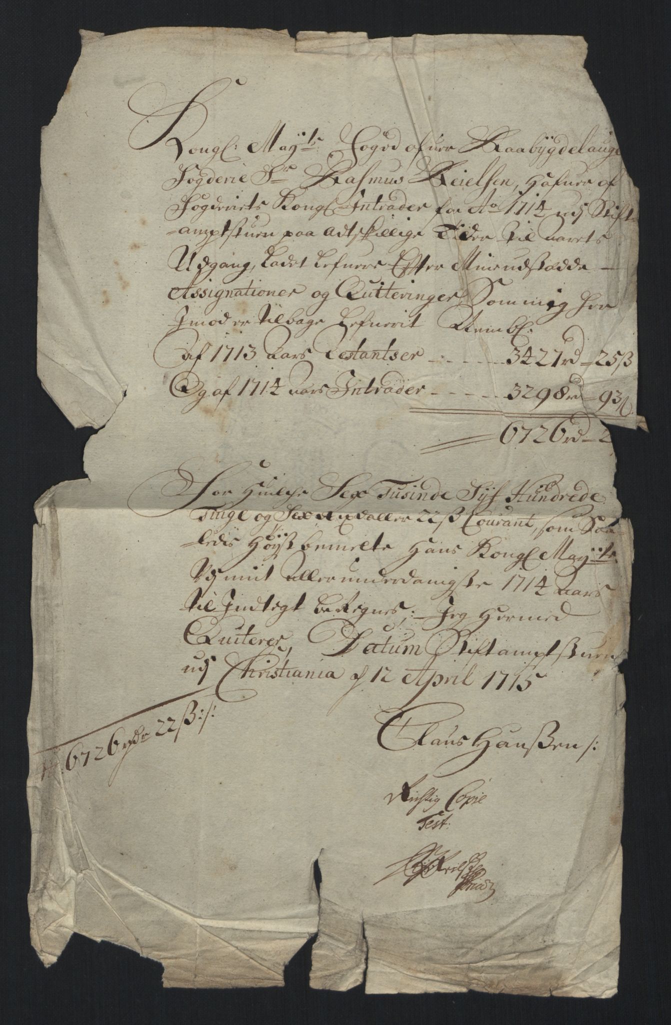 Rentekammeret inntil 1814, Reviderte regnskaper, Fogderegnskap, RA/EA-4092/R40/L2451: Fogderegnskap Råbyggelag, 1714-1715, p. 138