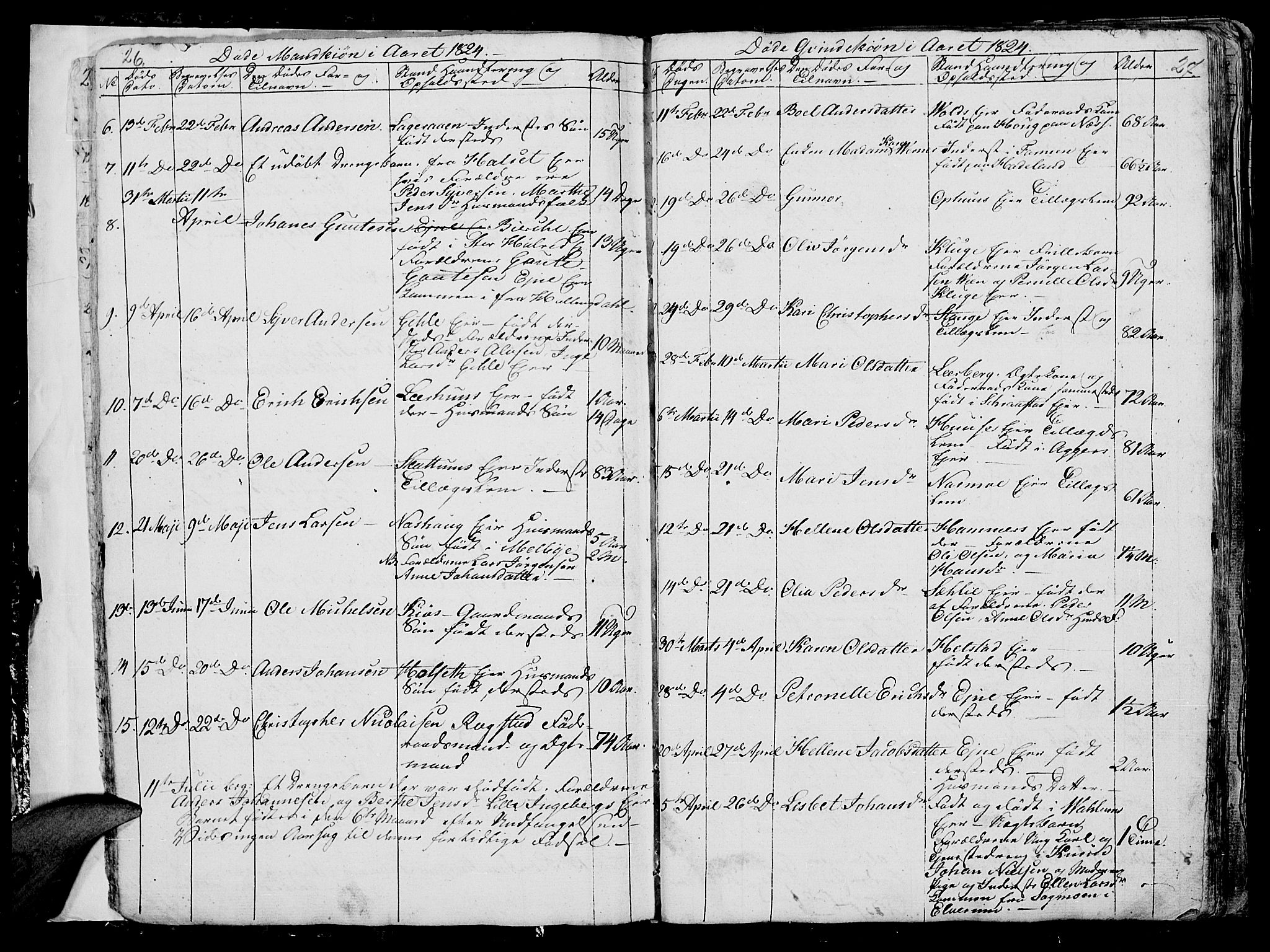 Vang prestekontor, Hedmark, AV/SAH-PREST-008/H/Ha/Hab/L0006: Parish register (copy) no. 6, 1819-1832, p. 26-27