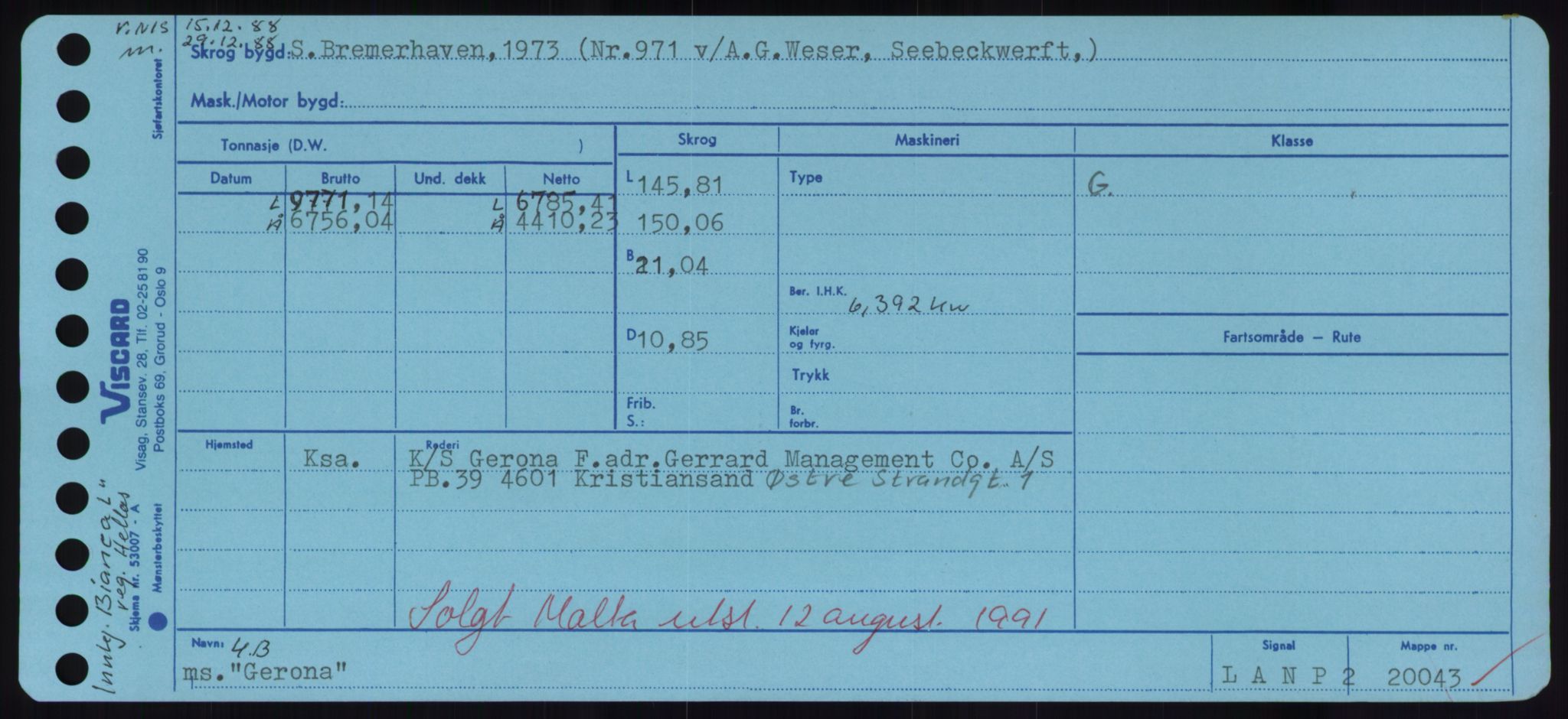 Sjøfartsdirektoratet med forløpere, Skipsmålingen, RA/S-1627/H/Hd/L0012: Fartøy, G-Glø, p. 315