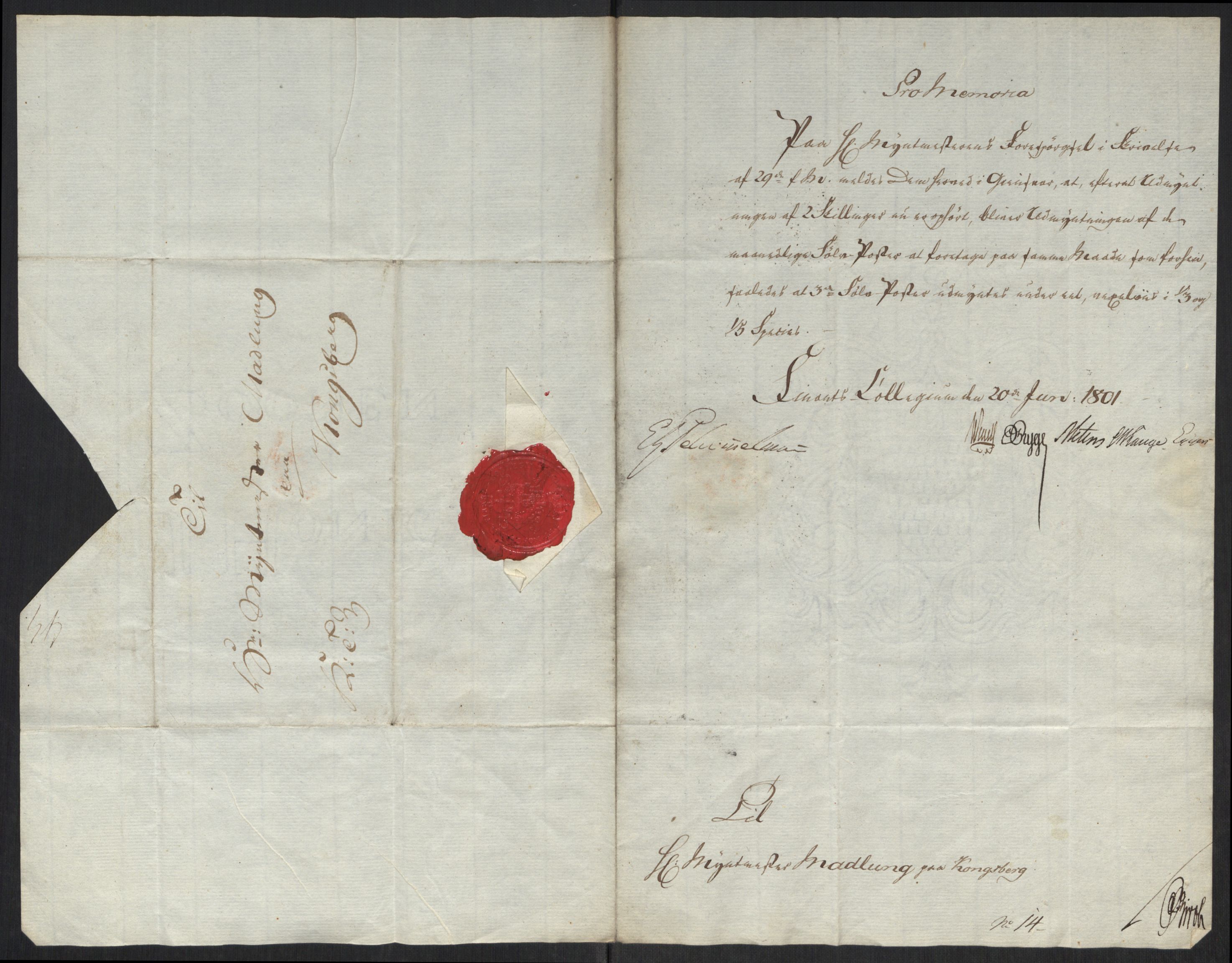 Rentekammeret inntil 1814, Realistisk ordnet avdeling, RA/EA-4070/Oa/L0008: [Y6]: Embetsbrev til myntmesteren på Kongsberg (1797-1806 og 1808-1813), 1797-1813, p. 116