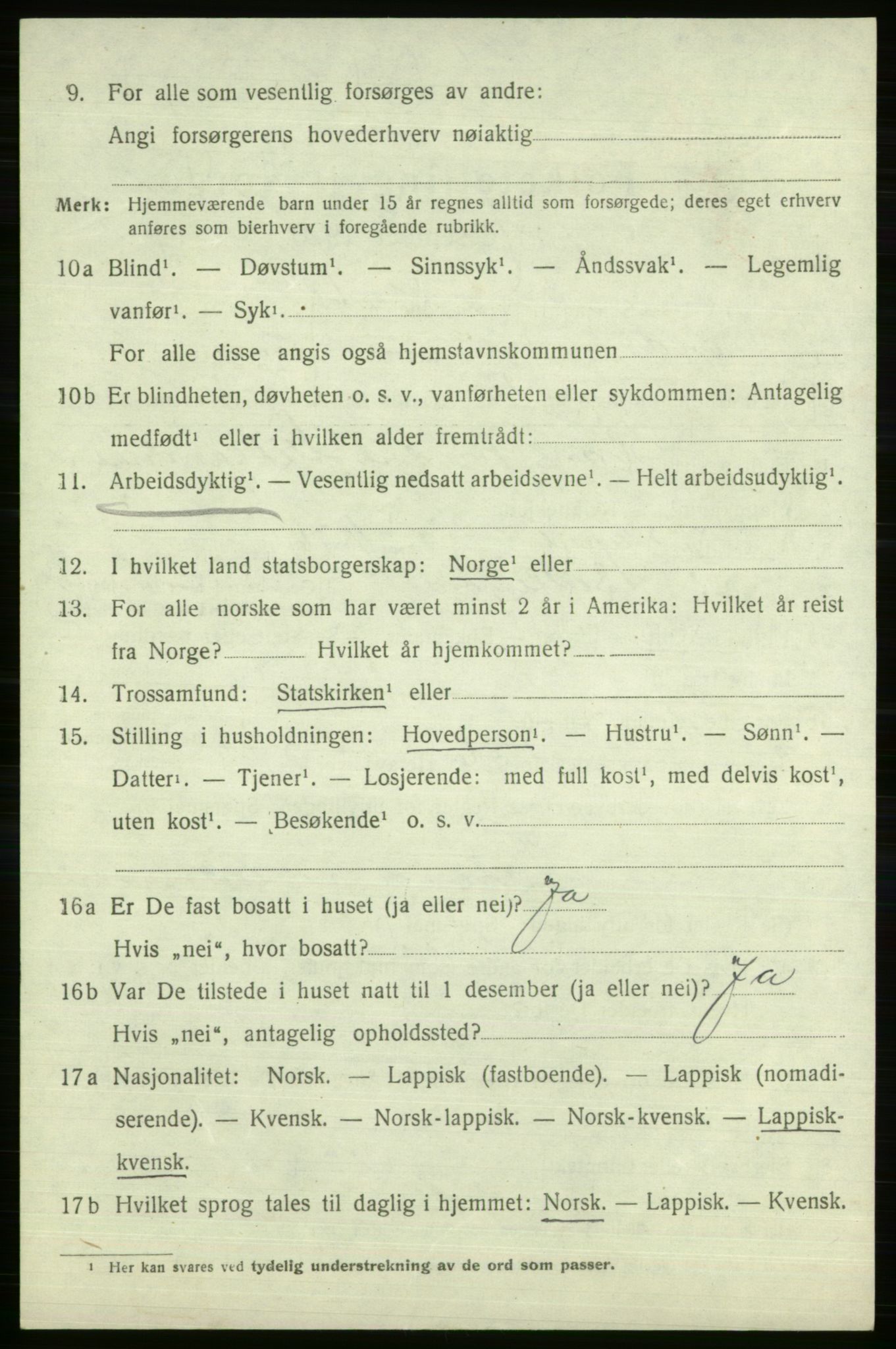 SATØ, 1920 census for Vardø rural district, 1920, p. 2709