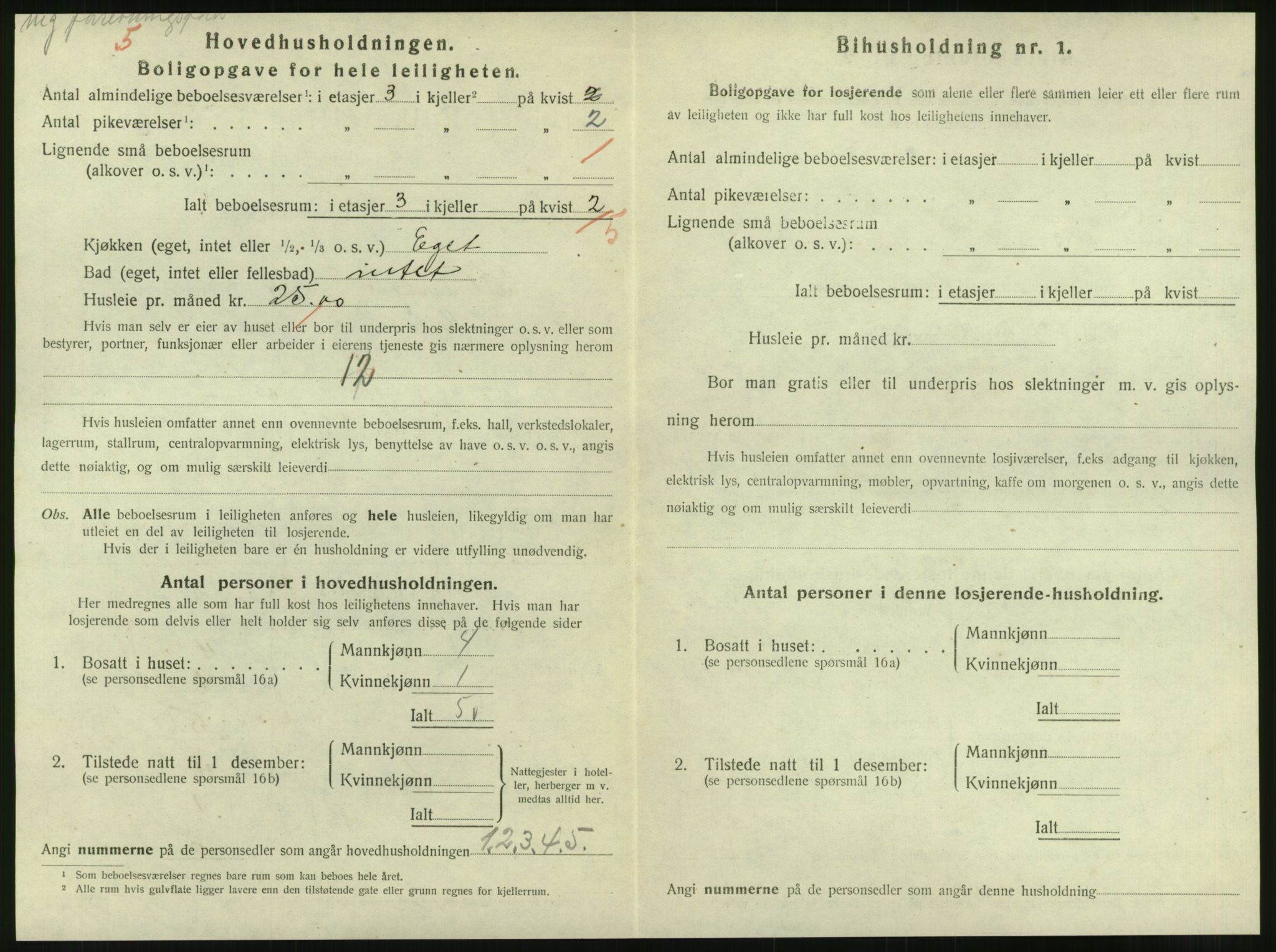 SAT, 1920 census for Steinkjer, 1920, p. 1451