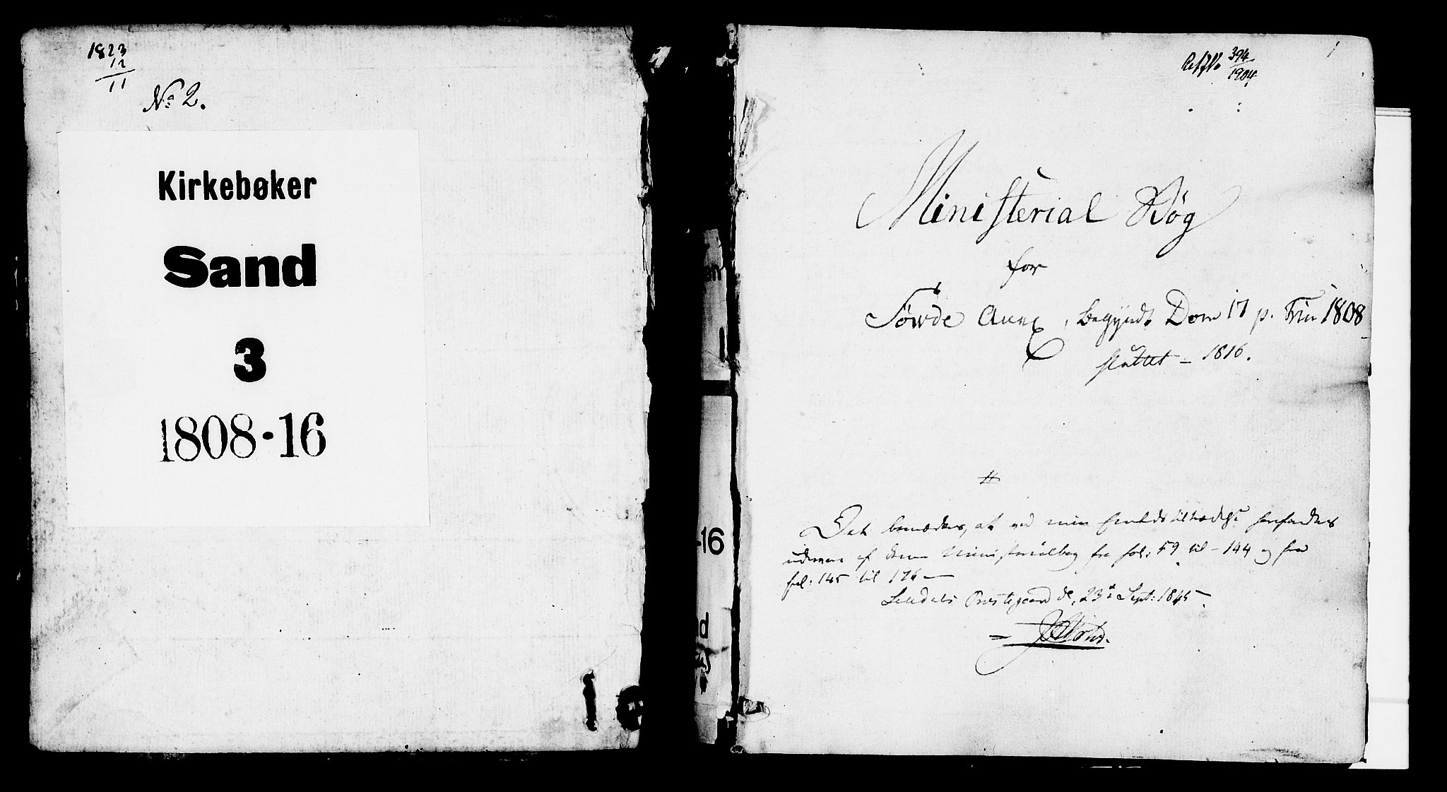 Suldal sokneprestkontor, AV/SAST-A-101845/01/IV/L0005: Parish register (official) no. A 5, 1808-1816, p. 1