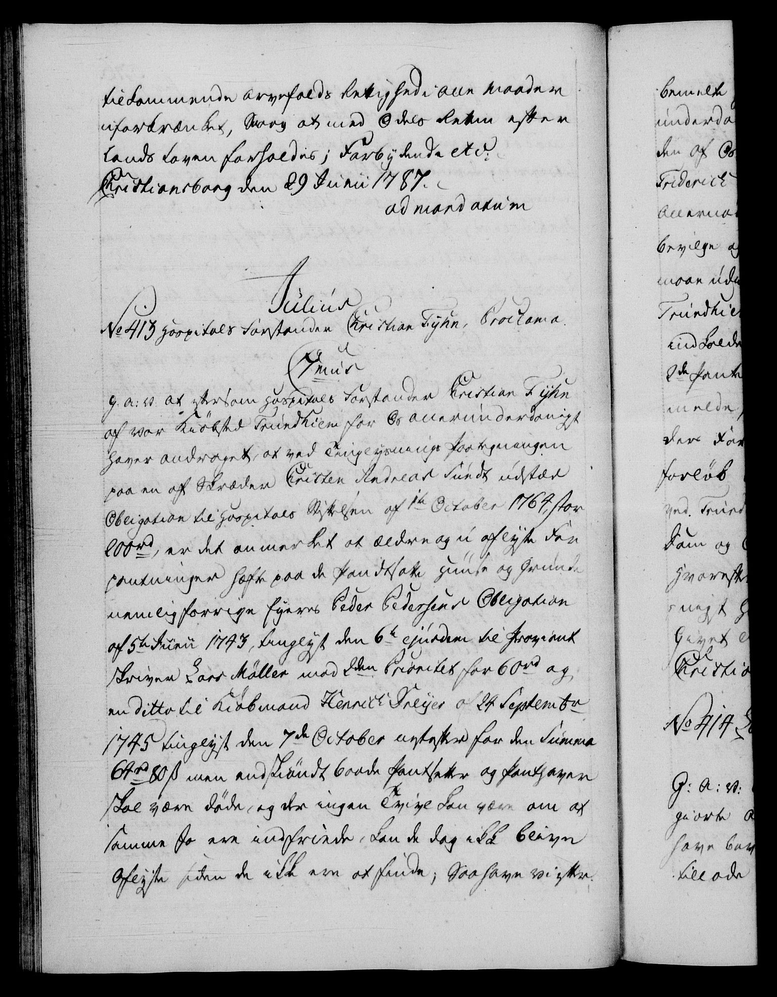 Danske Kanselli 1572-1799, RA/EA-3023/F/Fc/Fca/Fcaa/L0051: Norske registre, 1786-1787, p. 576b