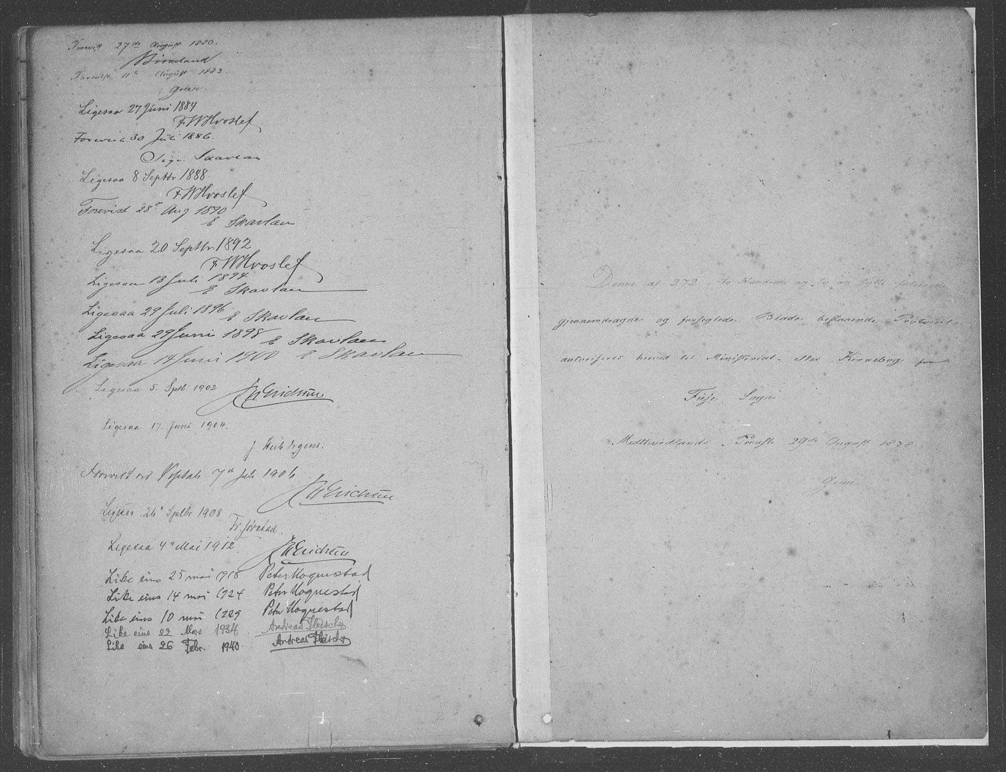 Fusa sokneprestembete, AV/SAB-A-75401/H/Haa: Parish register (official) no. B 1, 1880-1938