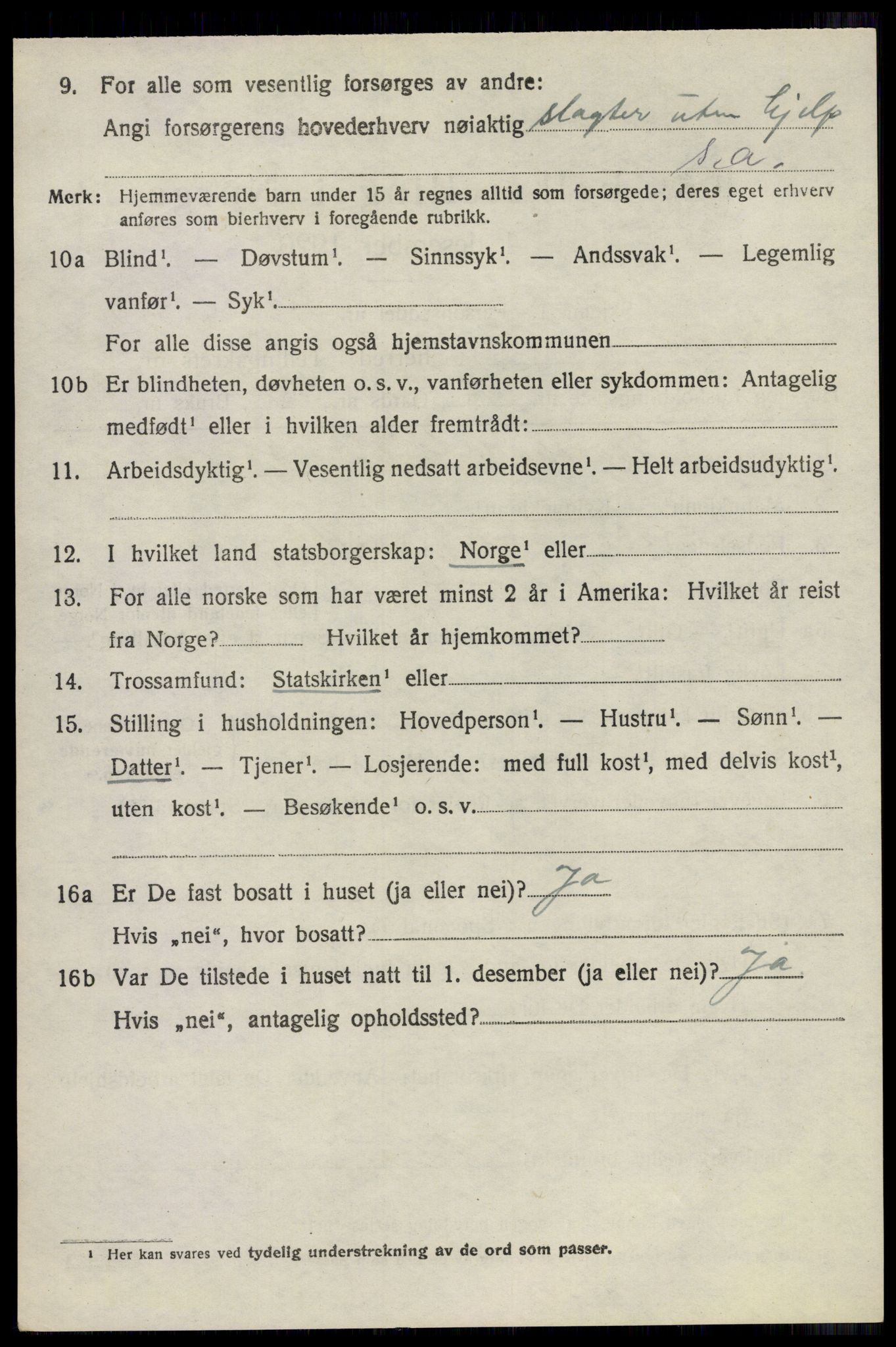 SAO, 1920 census for Sørum, 1920, p. 3494