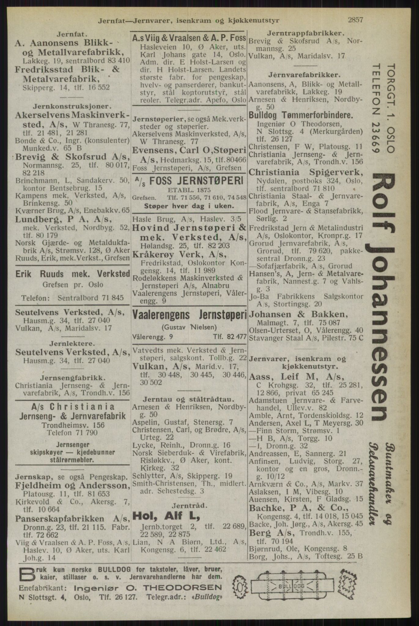 Kristiania/Oslo adressebok, PUBL/-, 1944, p. 2857