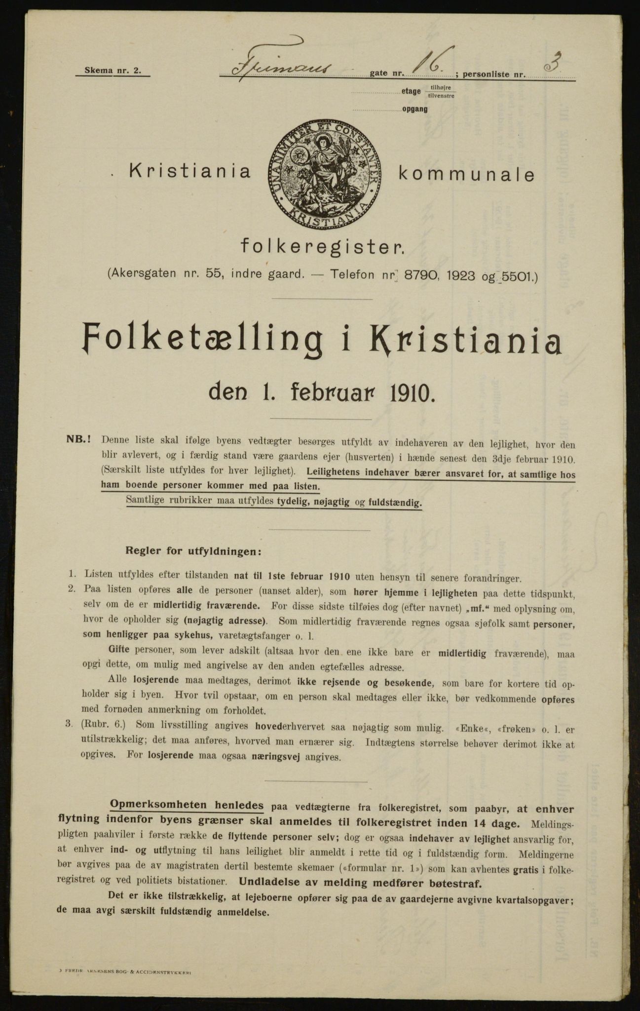 OBA, Municipal Census 1910 for Kristiania, 1910, p. 25228