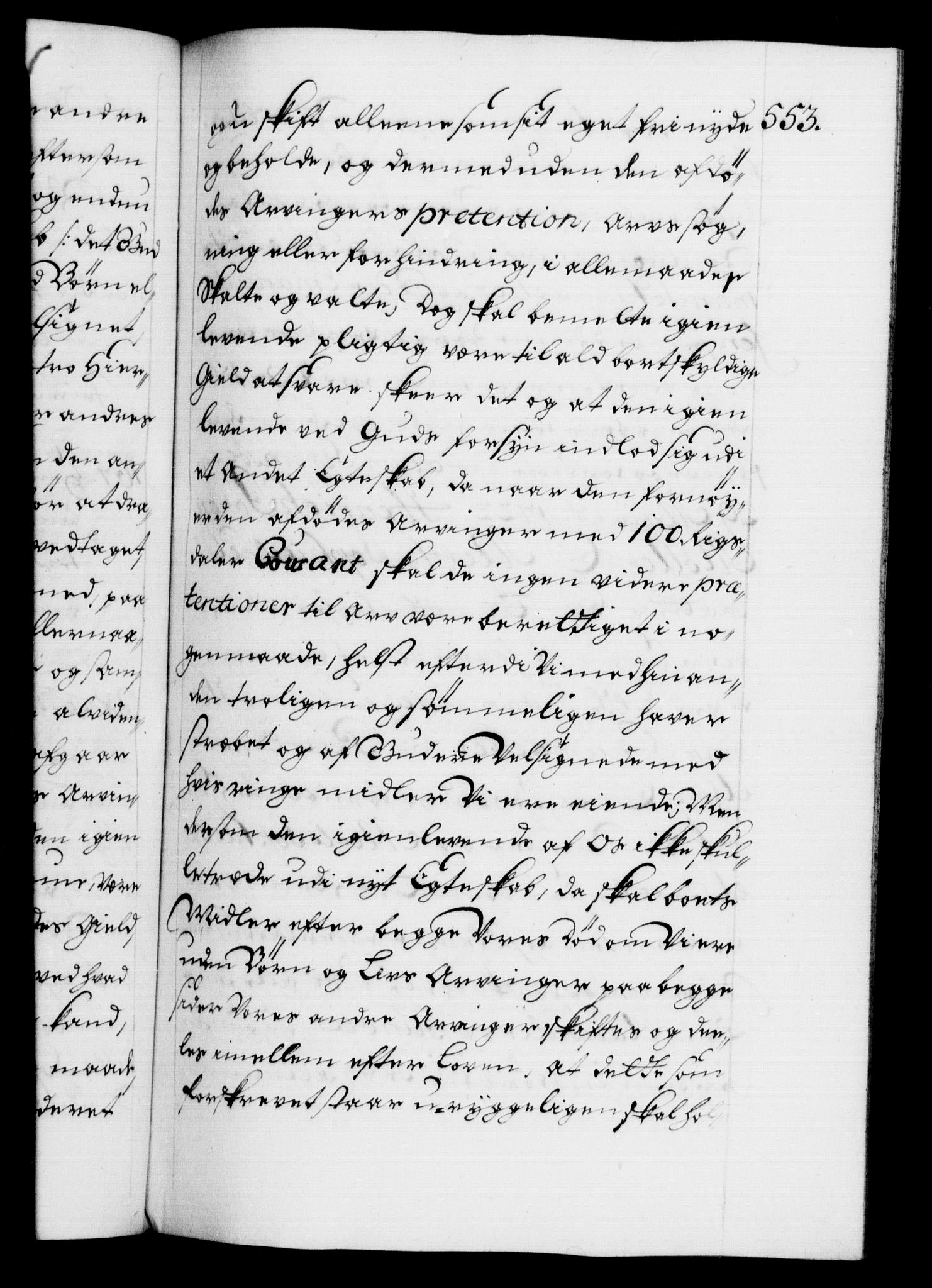 Danske Kanselli 1572-1799, AV/RA-EA-3023/F/Fc/Fca/Fcaa/L0023: Norske registre, 1720-1722, p. 553a