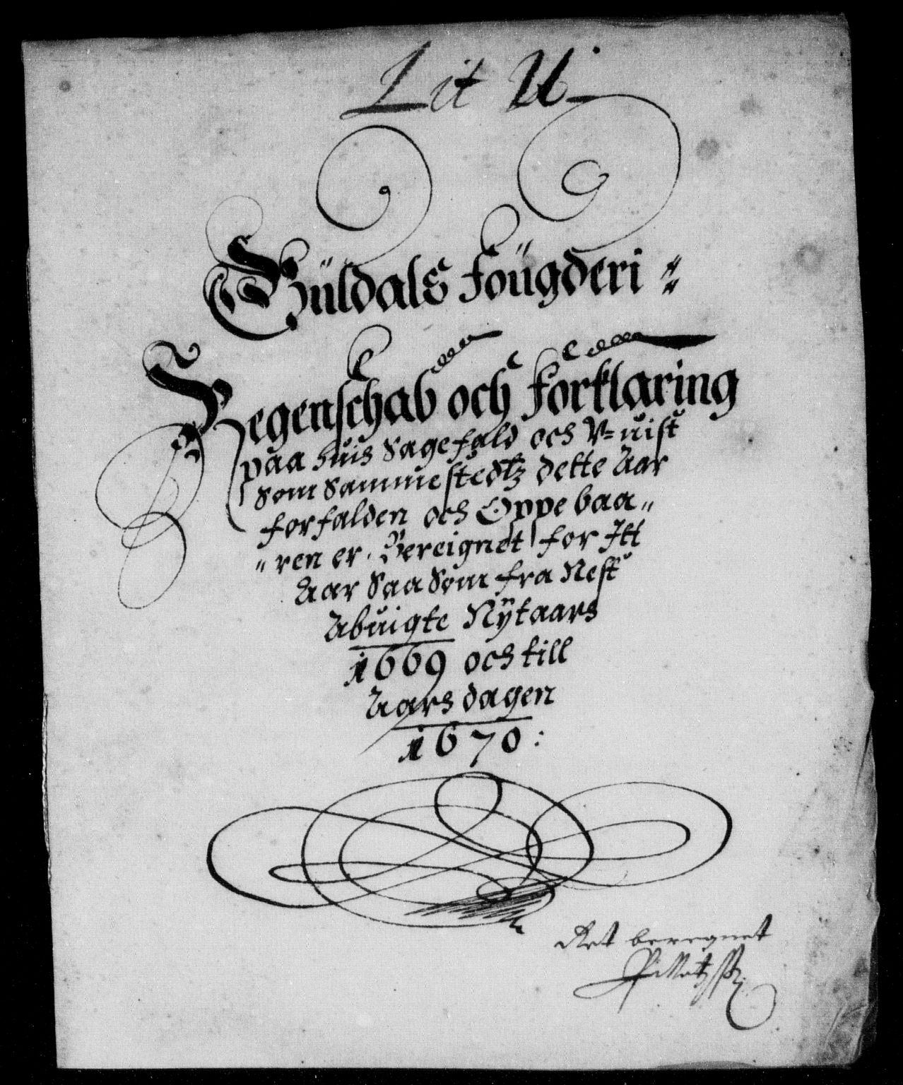 Rentekammeret inntil 1814, Reviderte regnskaper, Stiftamtstueregnskaper, Trondheim stiftamt og Nordland amt, AV/RA-EA-6044/R/Rd/L0026: Trondheim stiftamt, 1669