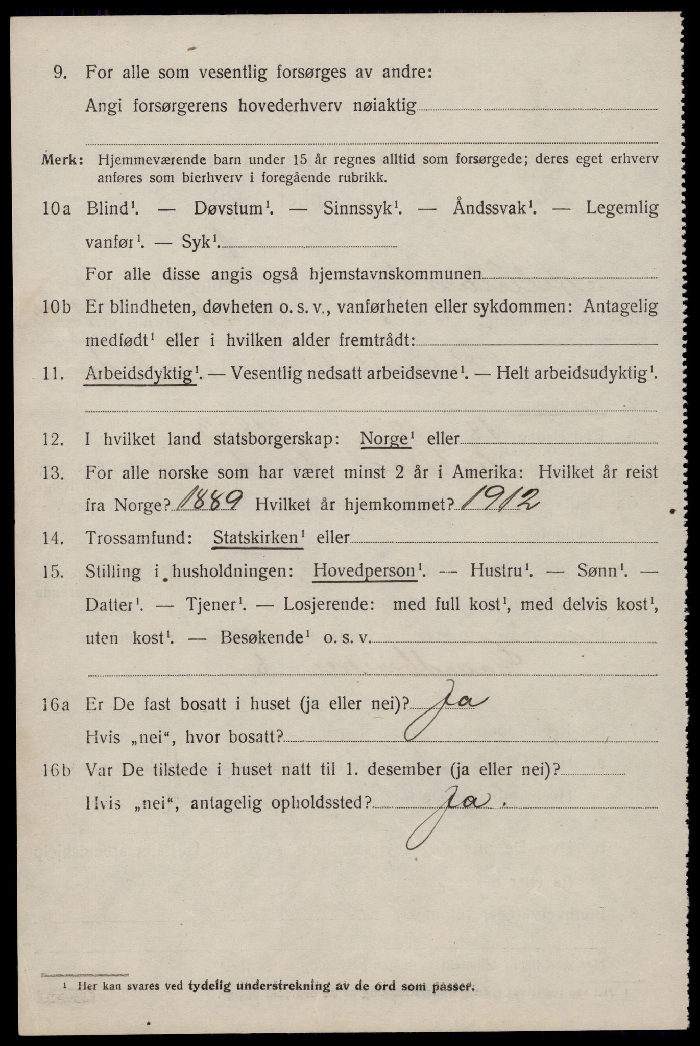 SAST, 1920 census for Helleland, 1920, p. 2210