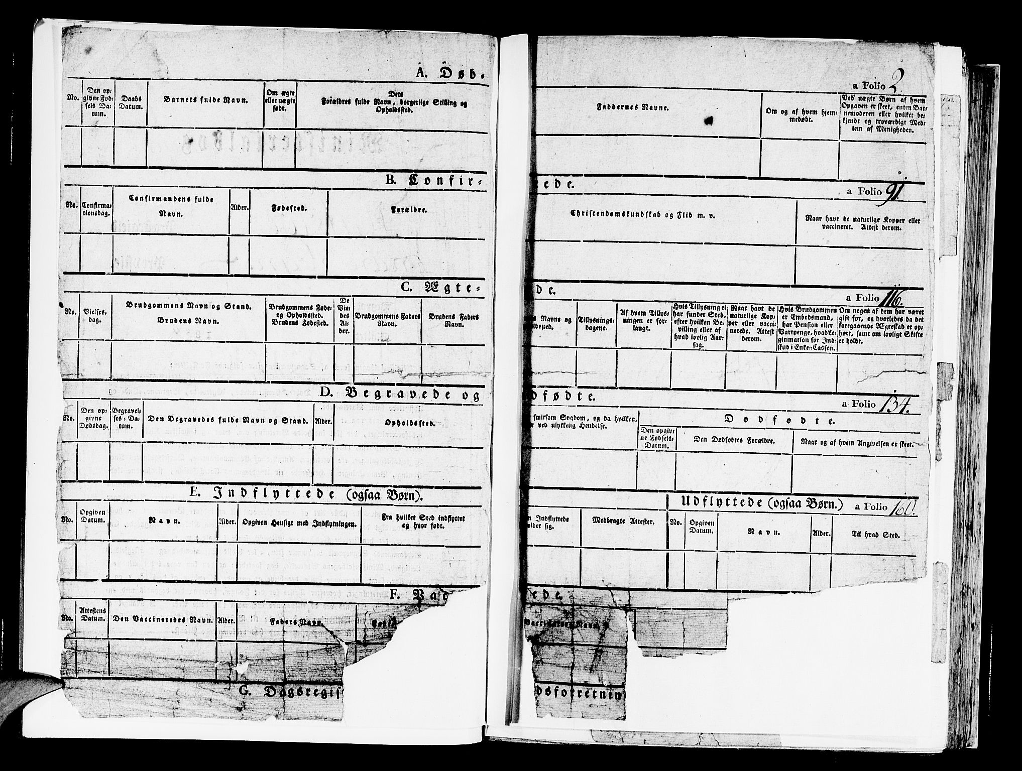 Hafslo sokneprestembete, AV/SAB-A-80301/H/Haa/Haaa/L0004: Parish register (official) no. A 4, 1821-1834, p. 2