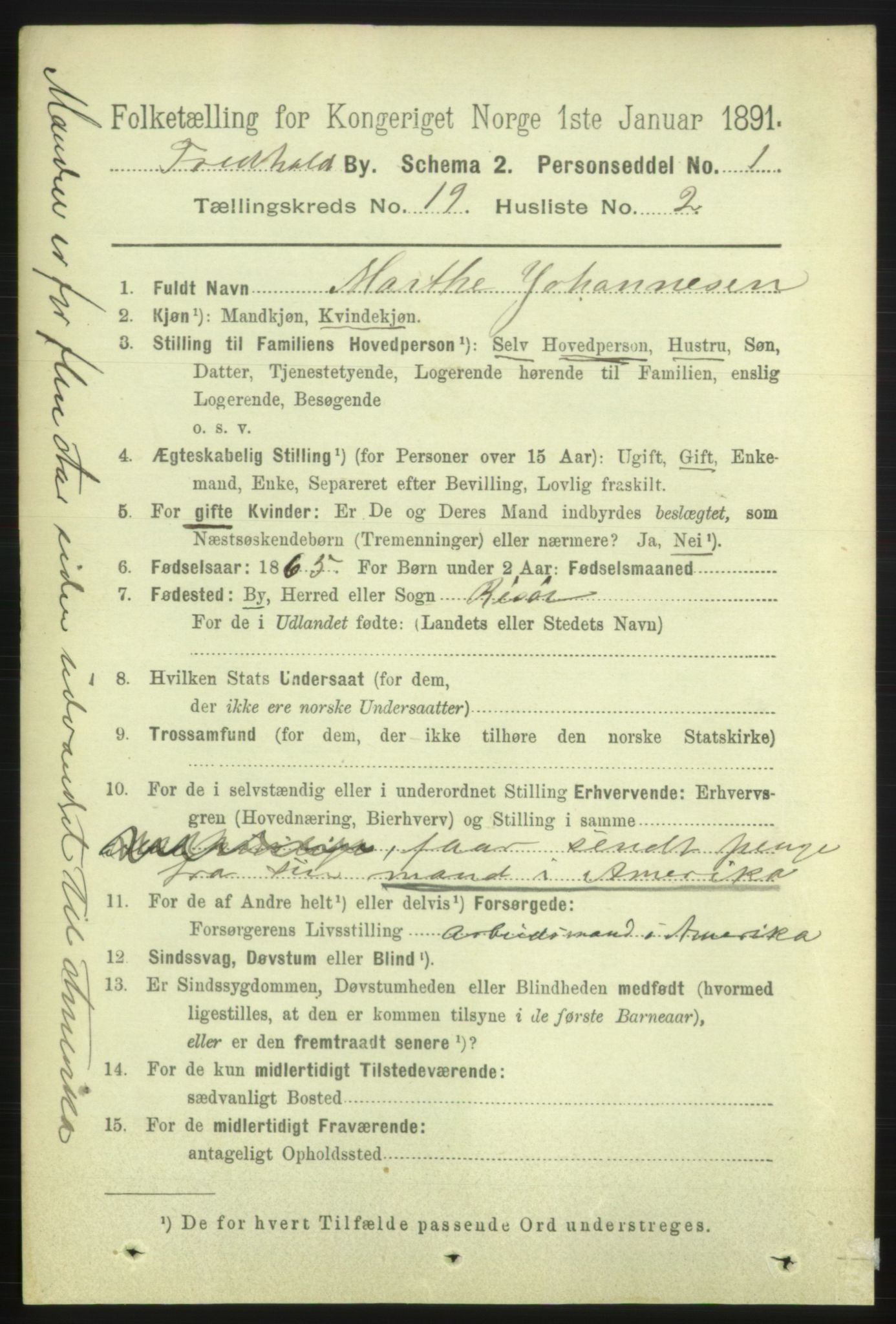 RA, 1891 census for 0101 Fredrikshald, 1891, p. 11920