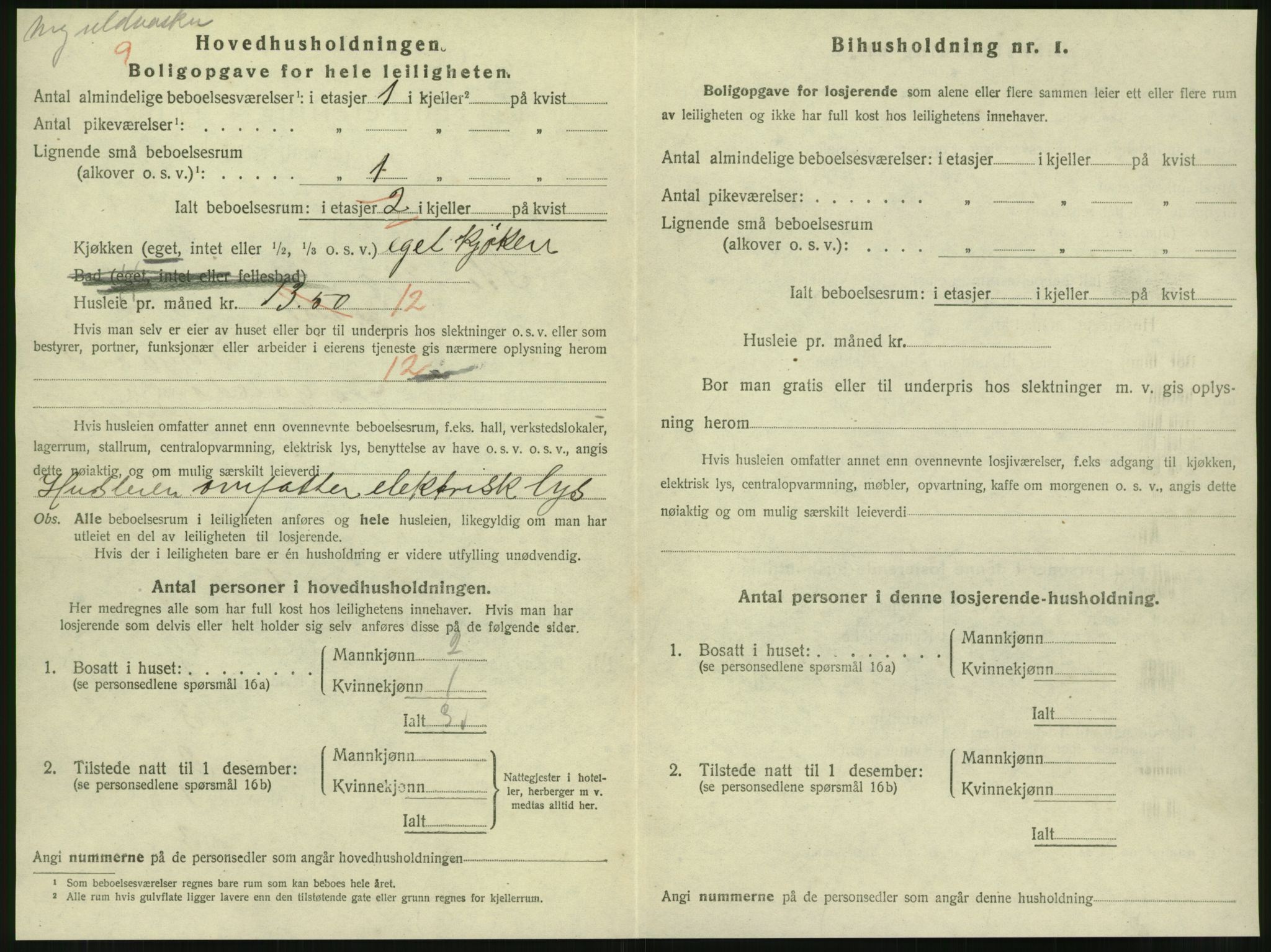 SAT, 1920 census for Steinkjer, 1920, p. 1987