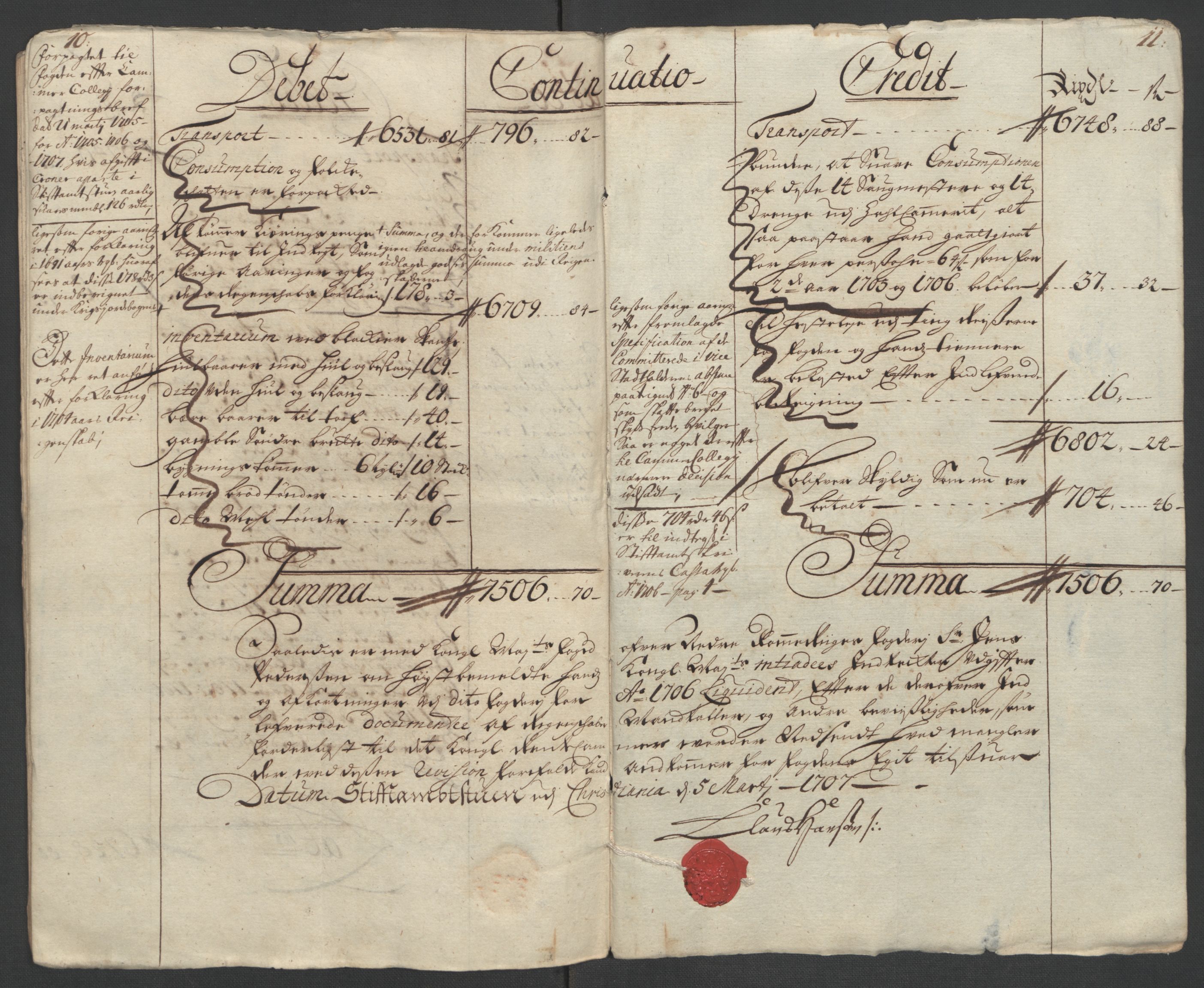 Rentekammeret inntil 1814, Reviderte regnskaper, Fogderegnskap, AV/RA-EA-4092/R11/L0590: Fogderegnskap Nedre Romerike, 1706-1707, p. 20