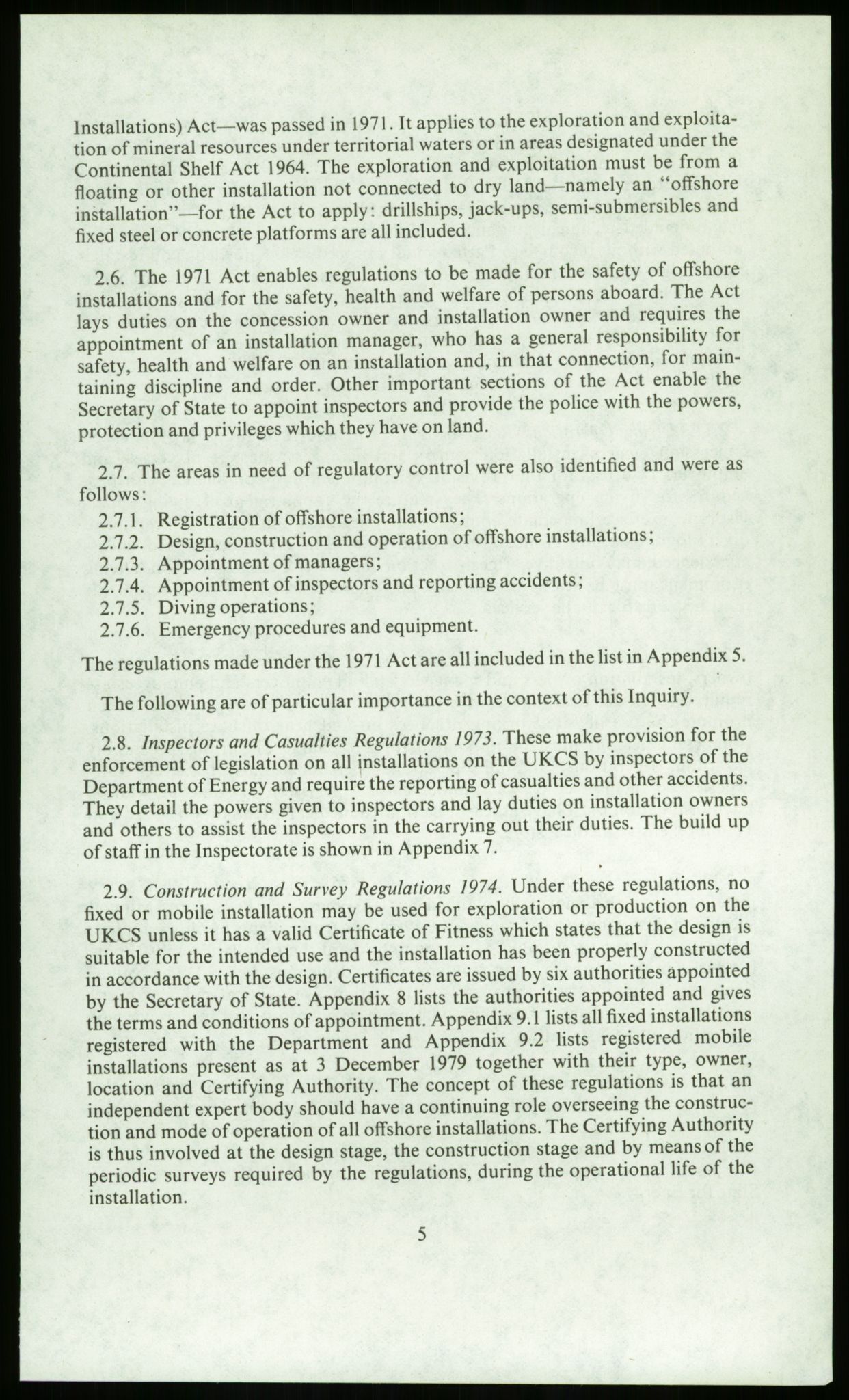 Justisdepartementet, Granskningskommisjonen ved Alexander Kielland-ulykken 27.3.1980, AV/RA-S-1165/D/L0014: J Department of Energy (Doku.liste + J1-J10 av 11)/K Department of Trade (Doku.liste + K1-K4 av 4), 1980-1981, p. 15