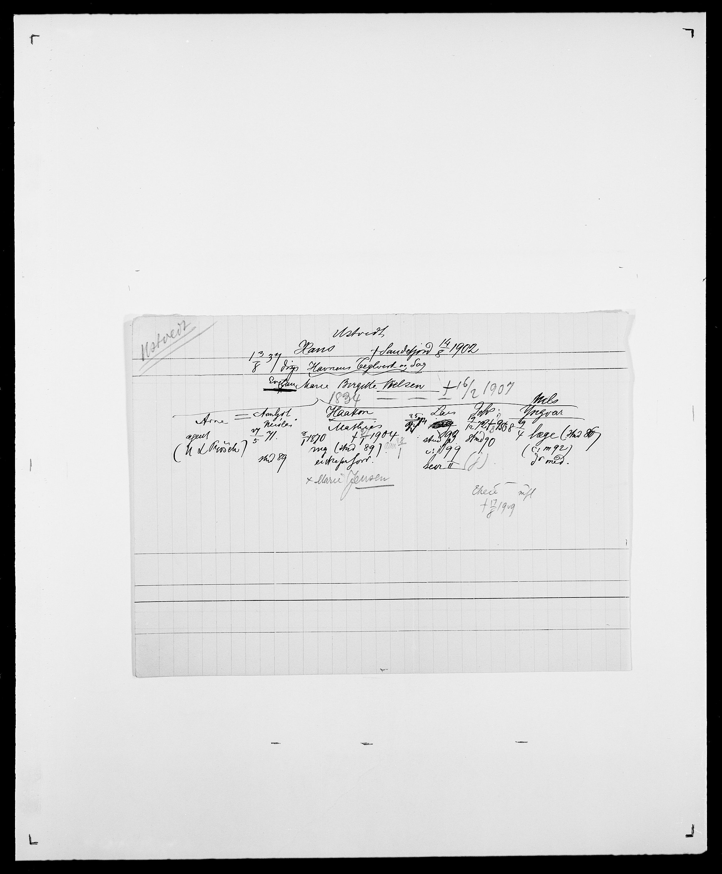 Delgobe, Charles Antoine - samling, AV/SAO-PAO-0038/D/Da/L0040: Usgaard - Velund, p. 14