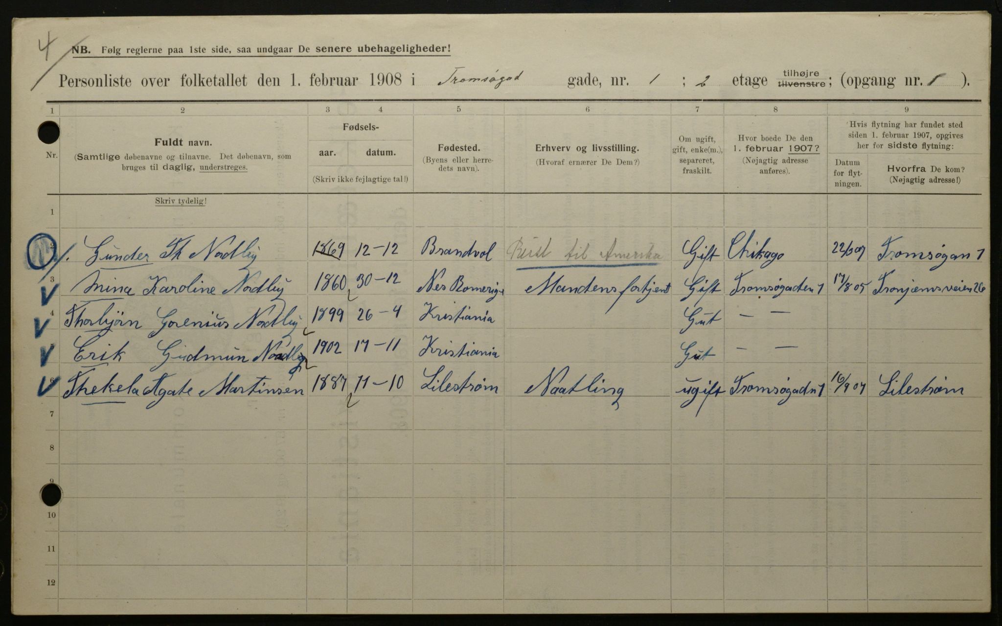 OBA, Municipal Census 1908 for Kristiania, 1908, p. 103970