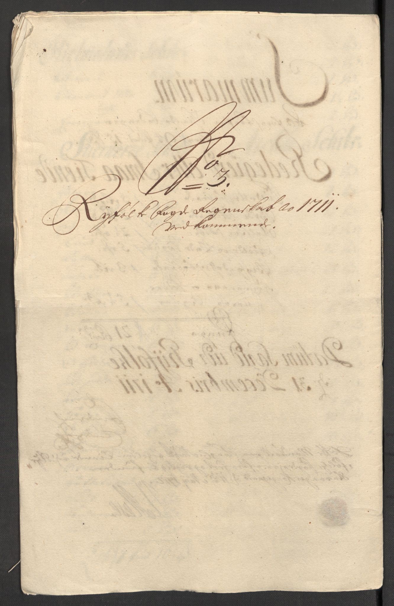 Rentekammeret inntil 1814, Reviderte regnskaper, Fogderegnskap, AV/RA-EA-4092/R47/L2864: Fogderegnskap Ryfylke, 1711, p. 20