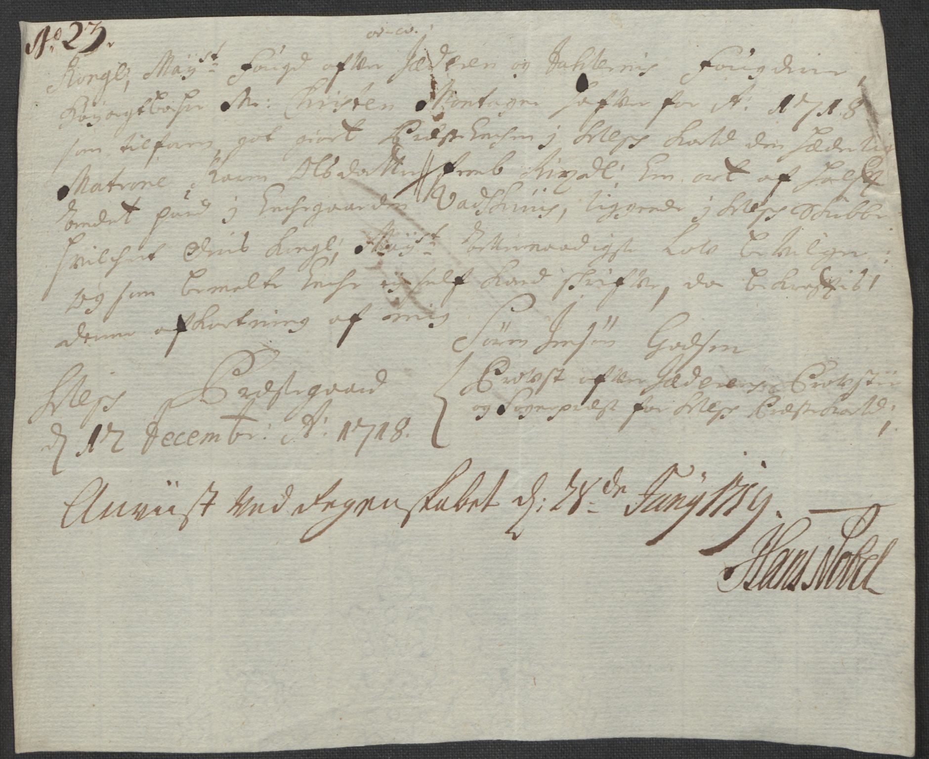 Rentekammeret inntil 1814, Reviderte regnskaper, Fogderegnskap, AV/RA-EA-4092/R46/L2743: Fogderegnskap Jæren og Dalane, 1718, p. 337