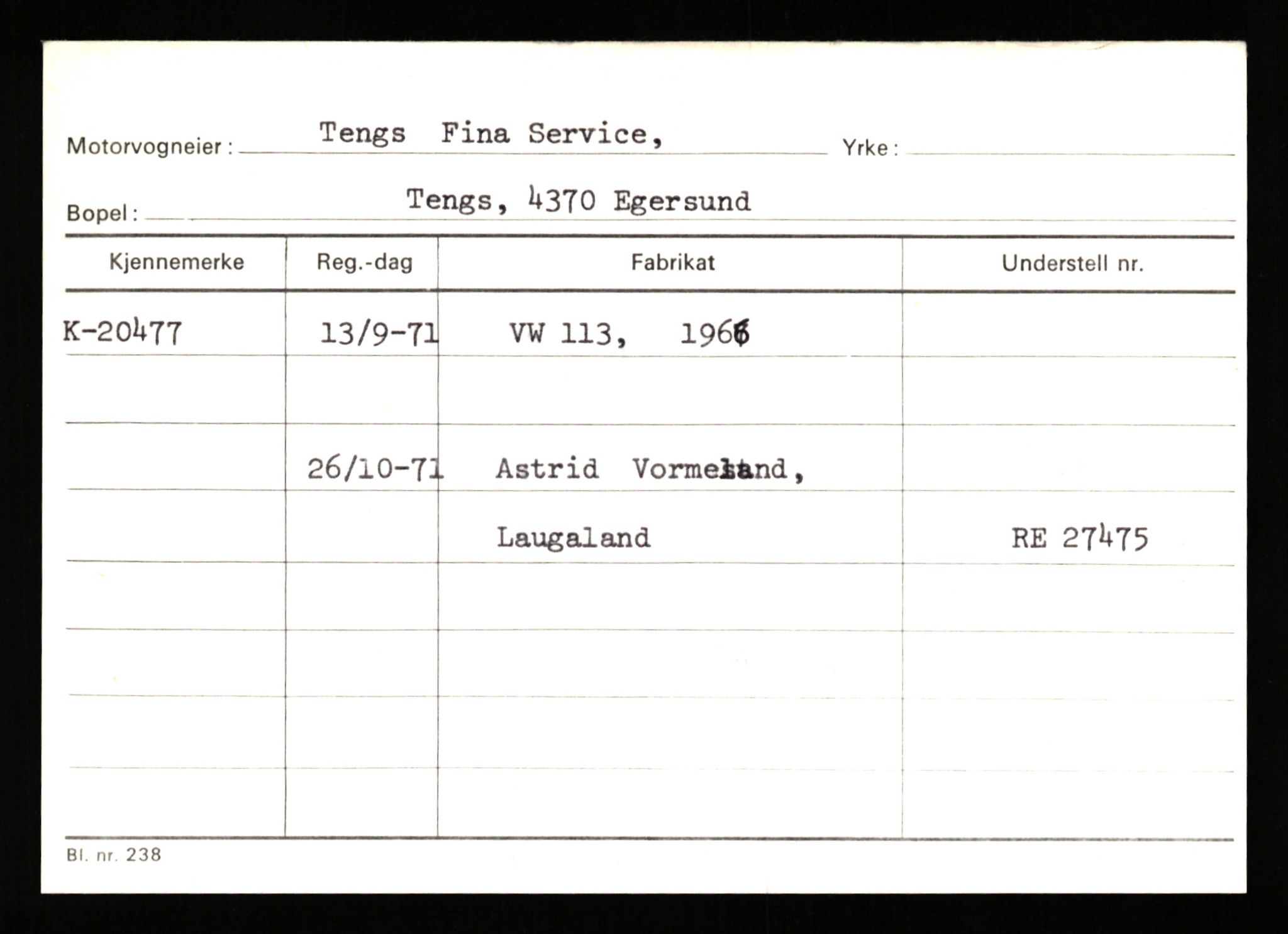 Stavanger trafikkstasjon, AV/SAST-A-101942/0/G/L0004: Registreringsnummer: 15497 - 22957, 1930-1971, p. 2248