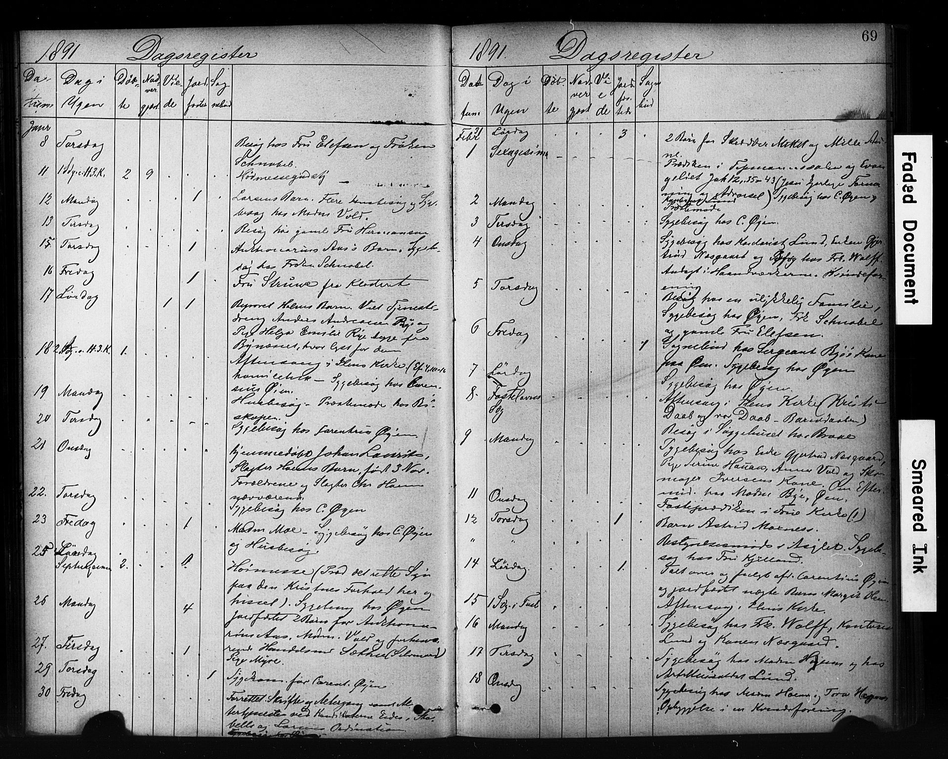 Ministerialprotokoller, klokkerbøker og fødselsregistre - Sør-Trøndelag, SAT/A-1456/601/L0071: Curate's parish register no. 601B04, 1882-1931, p. 69