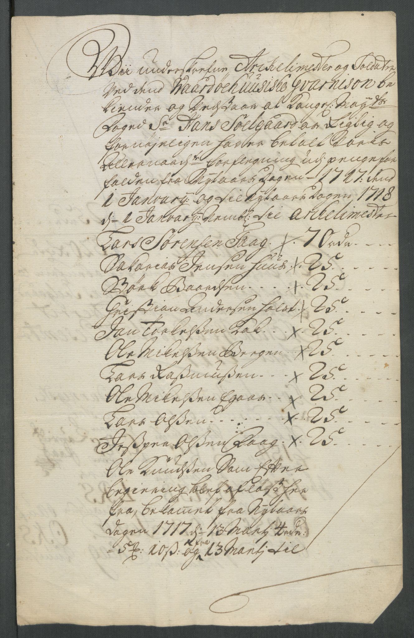 Rentekammeret inntil 1814, Reviderte regnskaper, Fogderegnskap, AV/RA-EA-4092/R69/L4857: Fogderegnskap Finnmark/Vardøhus, 1716-1718, p. 357