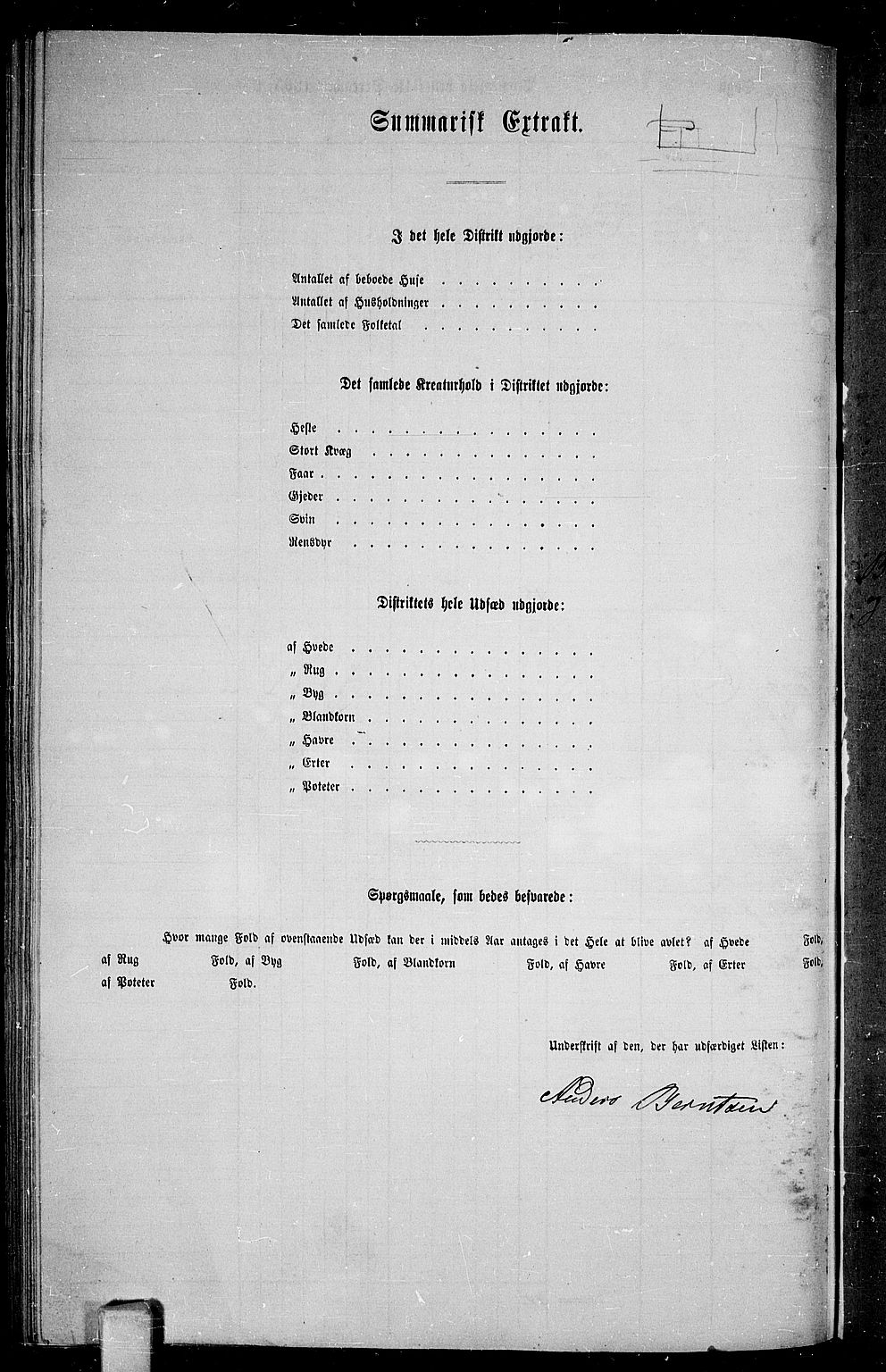 RA, 1865 census for Bamble, 1865, p. 142