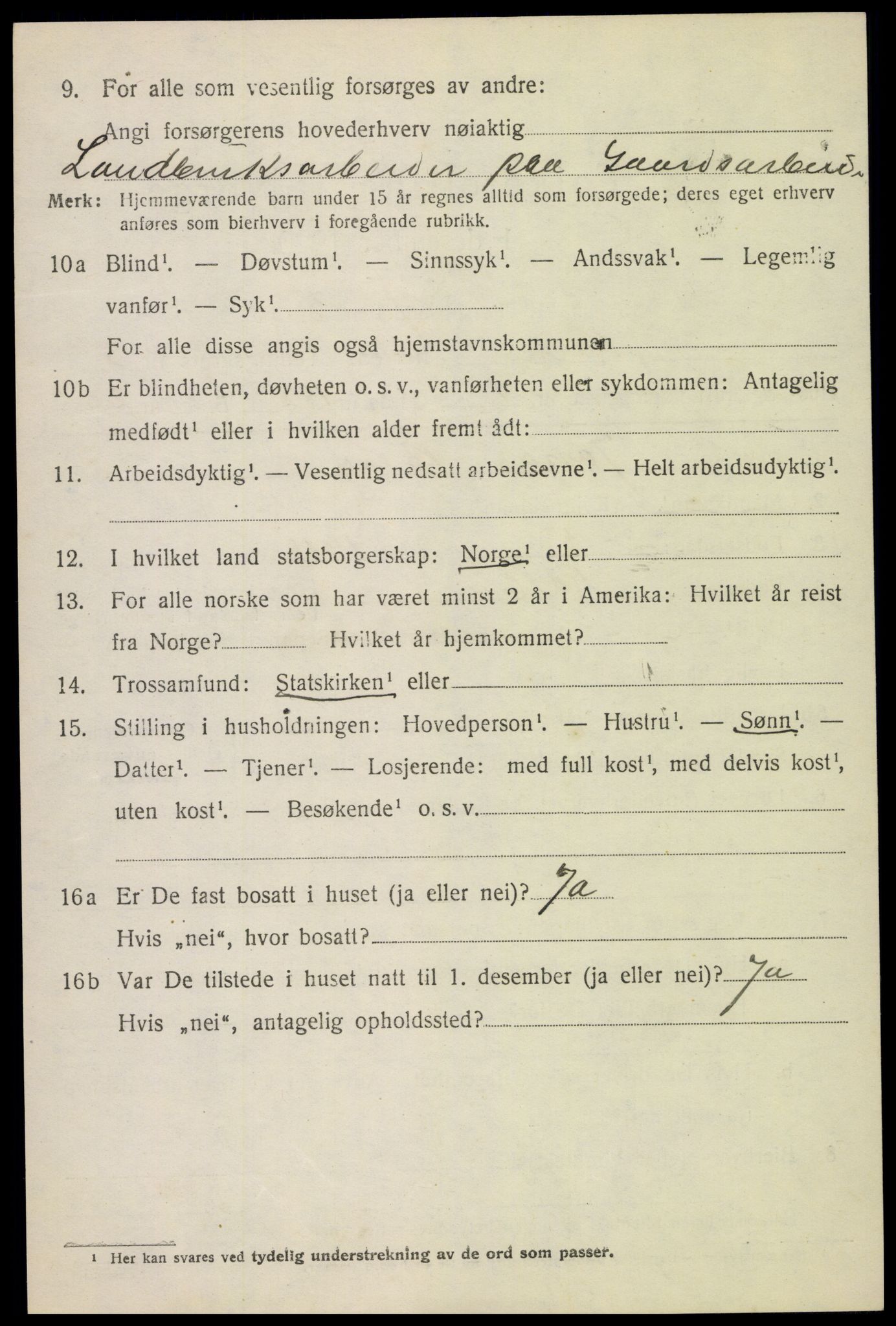 SAH, 1920 census for Kolbu, 1920, p. 2455